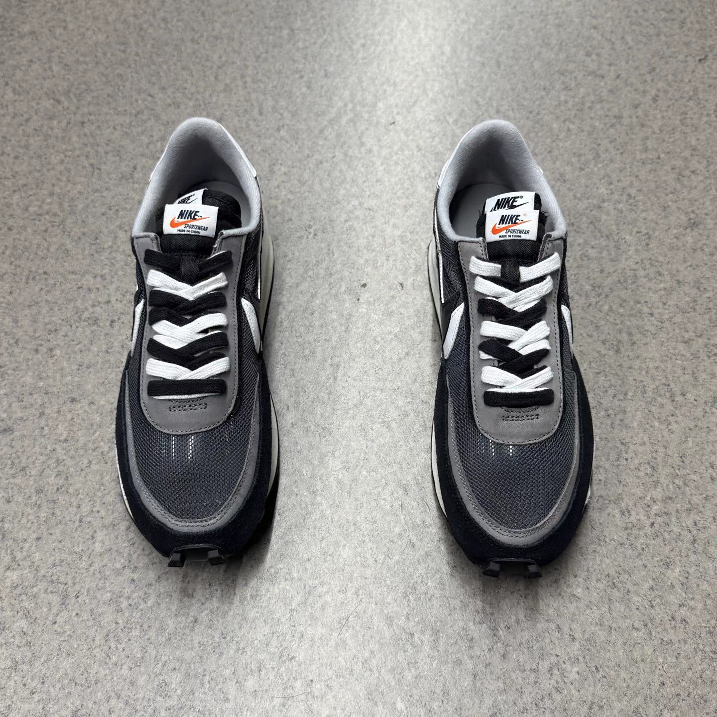 Nike Sacai x Nike LDV Waffle Black White K15 Size US 11.5 / EU 44-45 - 8 Thumbnail