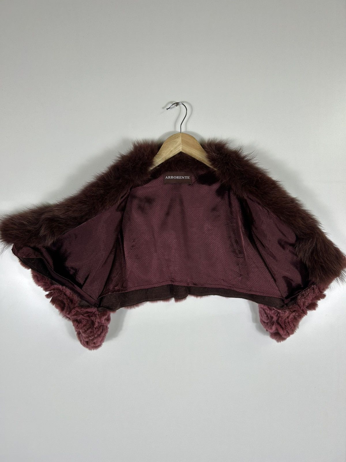 Japanese Brand 🔥Arborente Faux Fur Cropped Jacket Size M / US 6-8 / IT 42-44 - 6 Thumbnail
