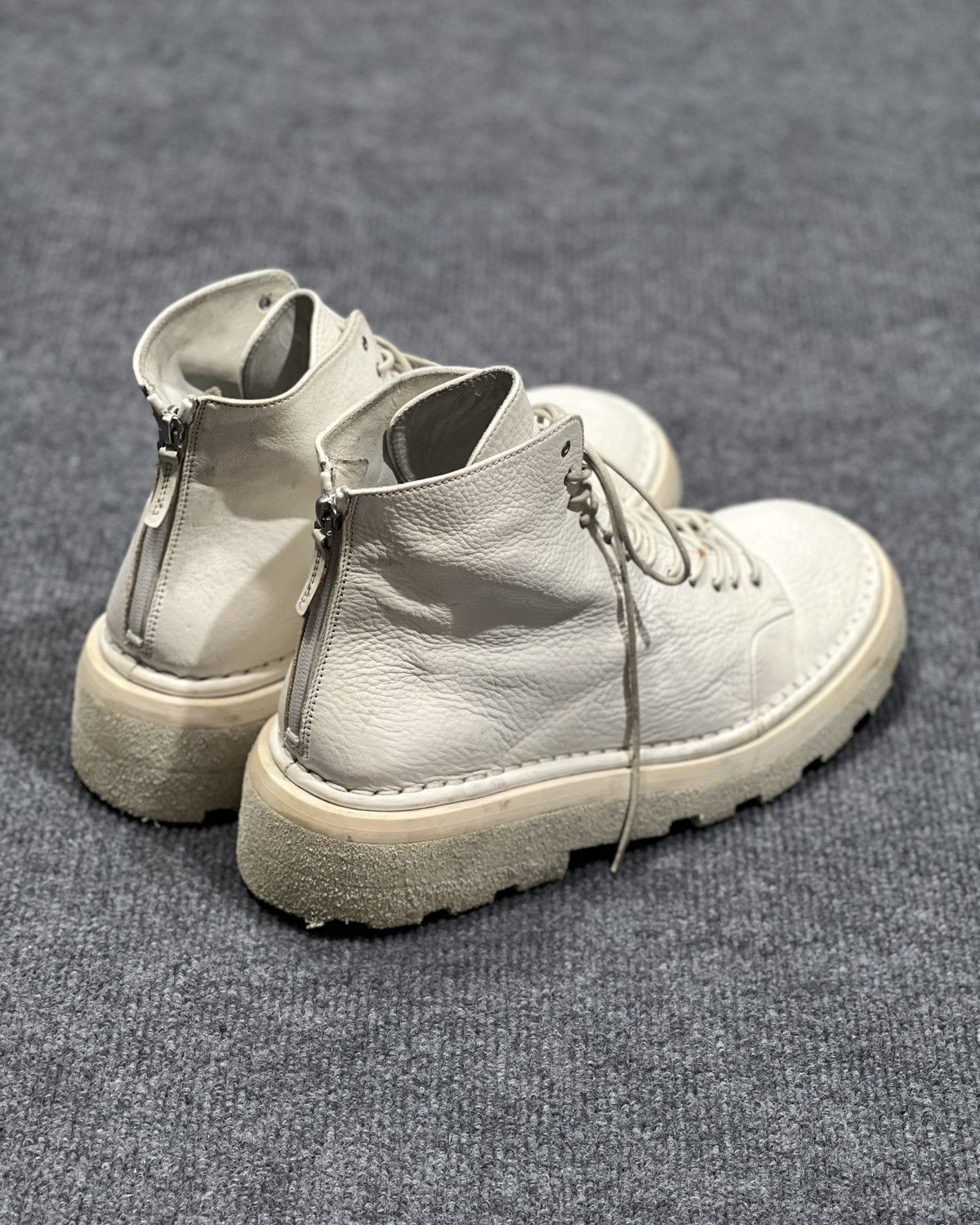 Marsell Marsèll White Lace Up Platform Ankle Boots Size US 9.5 / EU 42-43 - 7 Thumbnail
