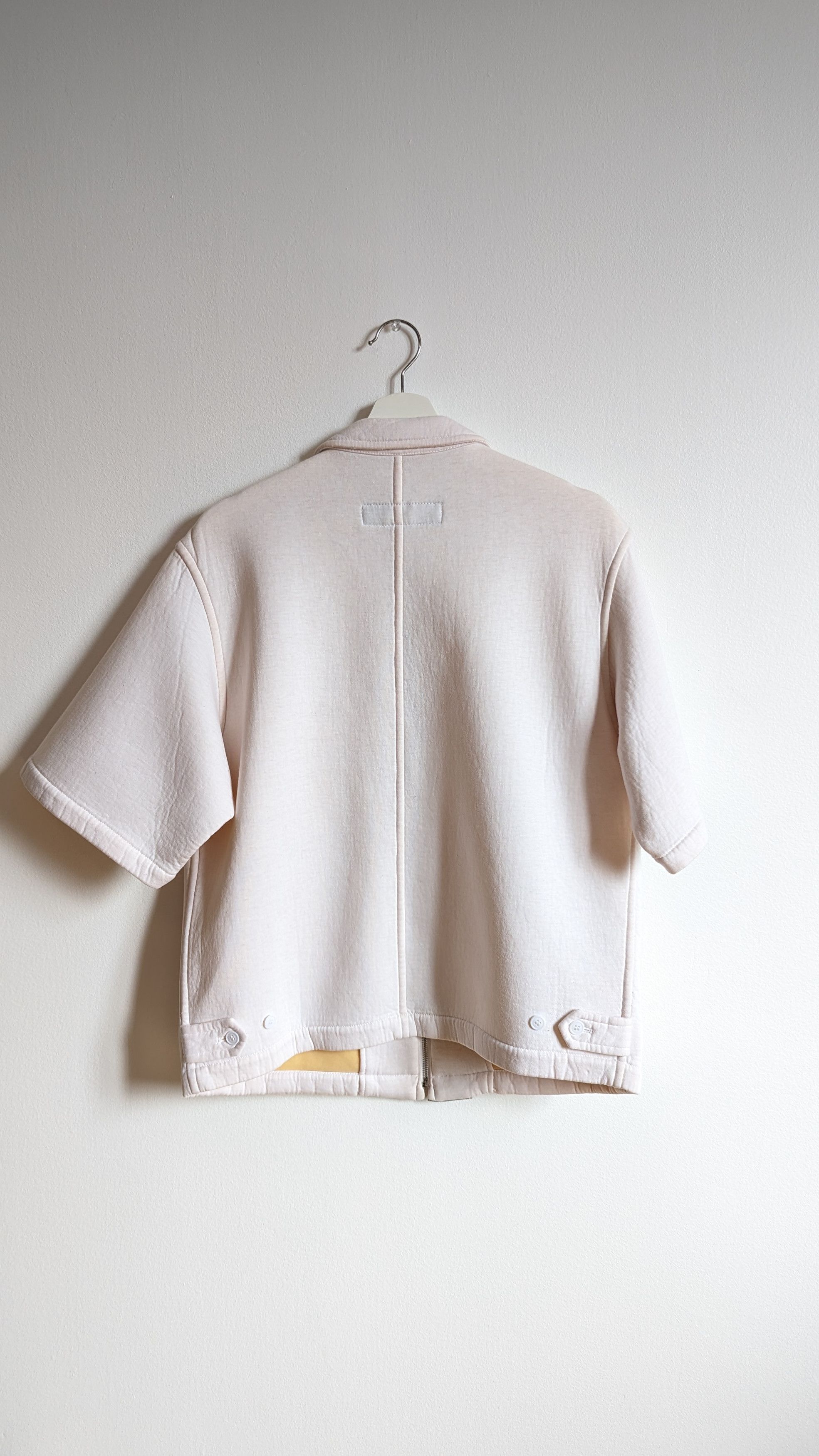 Comme des Garcons Homme Plus AD1995 Short Sleeves Zip Up Reflective Shirt Size US M / EU 48-50 / 2 - 4 Thumbnail