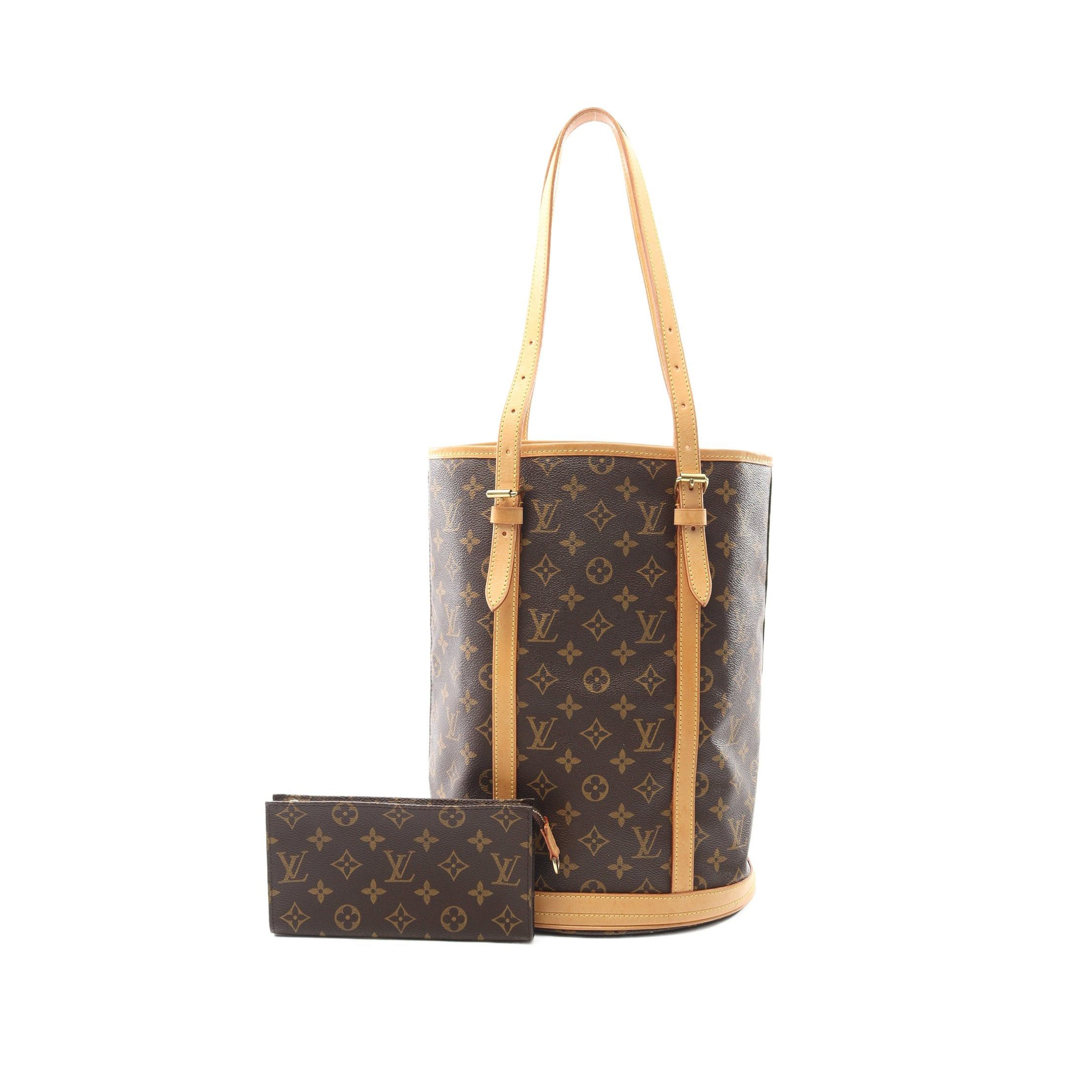 Louis Vuitton Louis Vuitton Bucket Gm Monogram Shoulder Bag Leather Brown Size ONE SIZE - 1 Thumbnail
