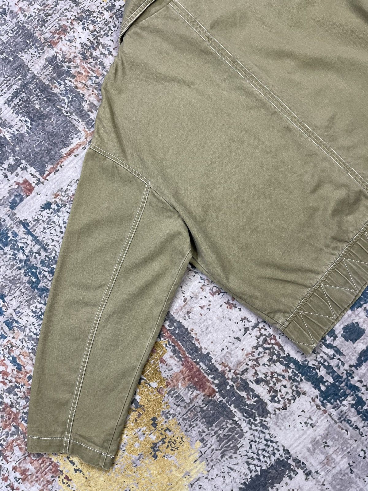 Zara ZARA Olive Green Utility Cotton Jacket Size L / US 10 / IT 46 - 6 Thumbnail