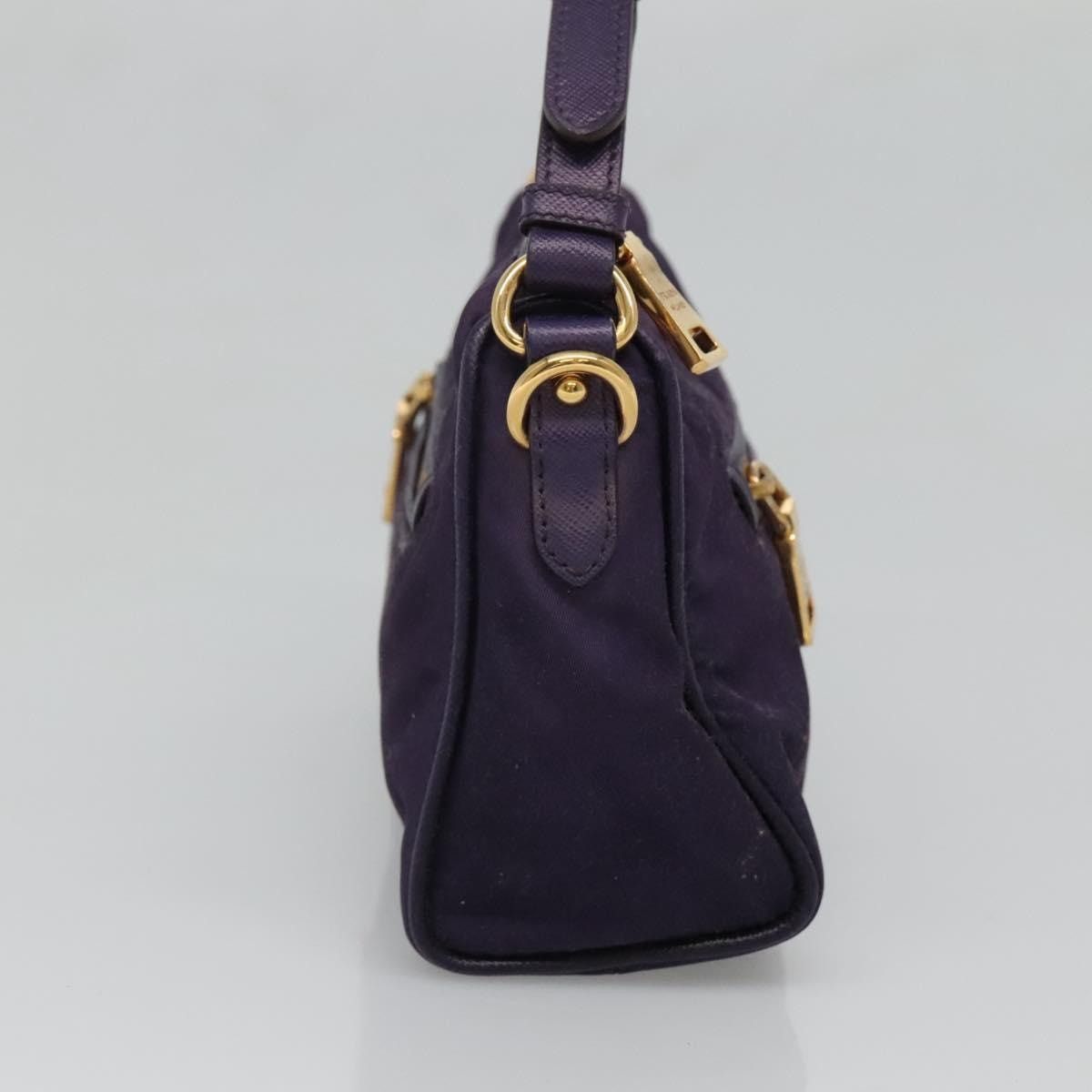 Prada PRADA Shoulder Bag Nylon Purple Gold Size ONE SIZE - 4 Thumbnail
