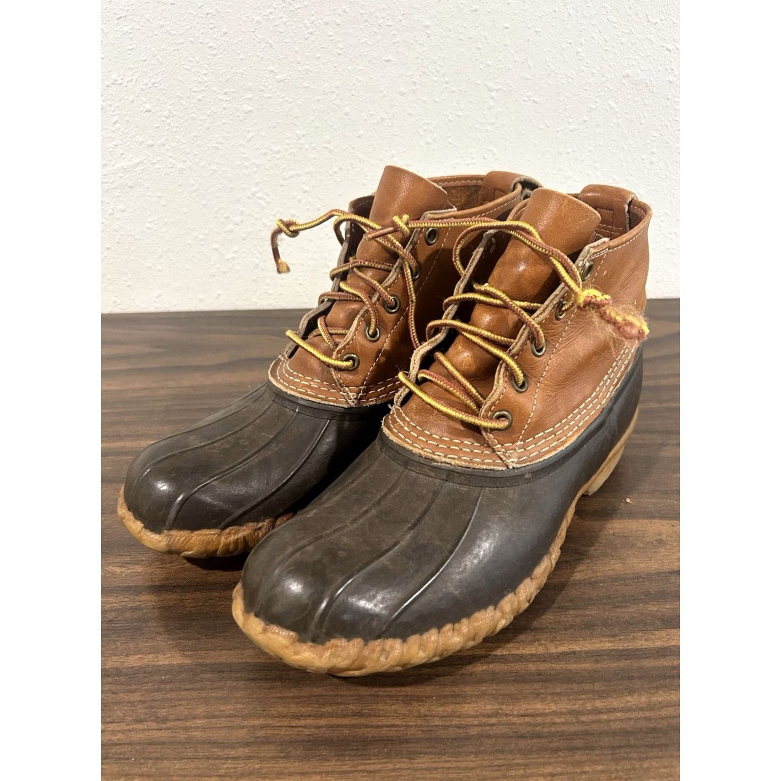 Vintage VINTAGE L.L. Bean Boots 6 Inch Original Men's Size 9M Tan Brown Leather Made In USA Size US 9 / EU 42 - 5 Thumbnail