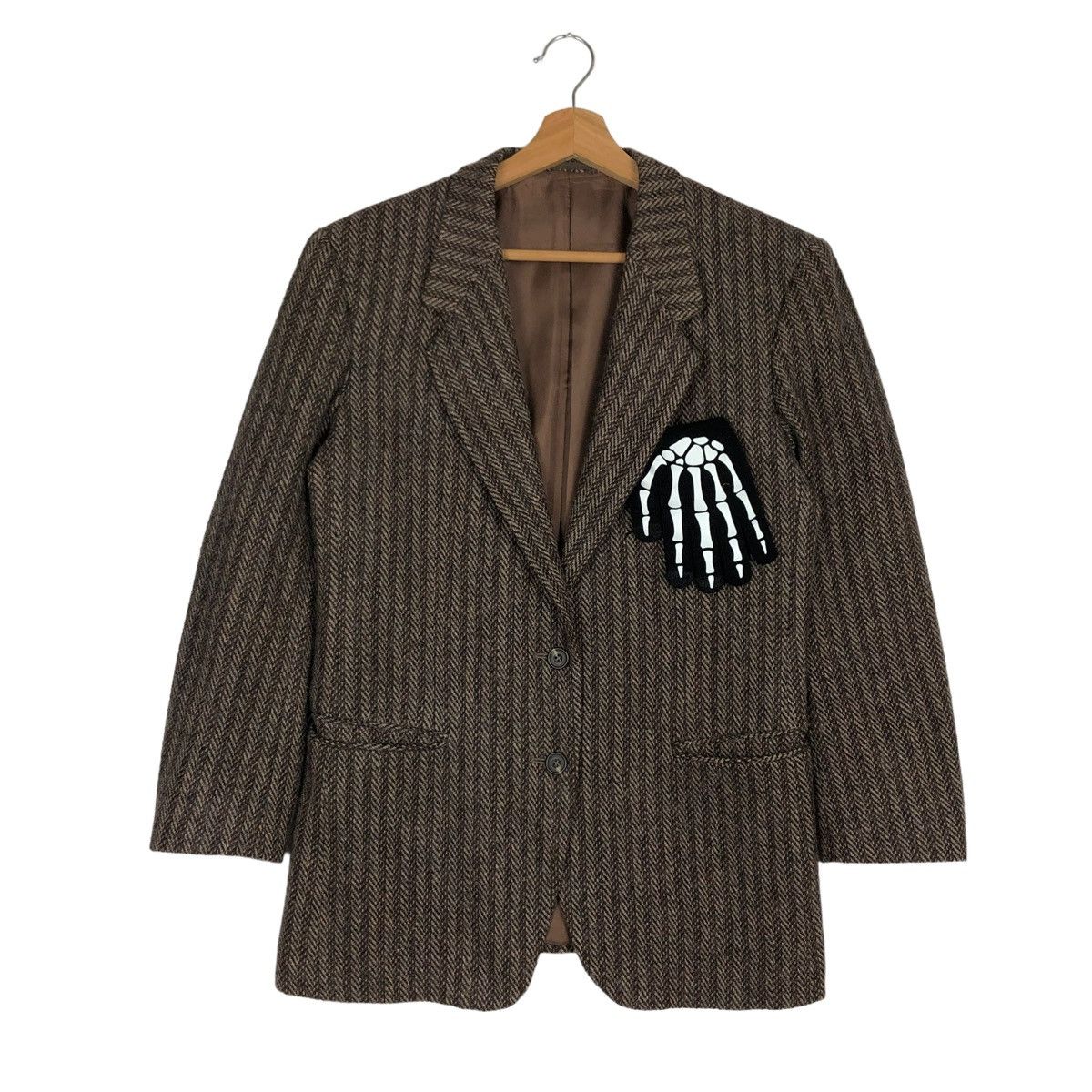 Vintage 💥Rare Double Breast Pin Striped Jacket Louis Feraud Paris Size US M / EU 48-50 / 2 - 1 Thumbnail