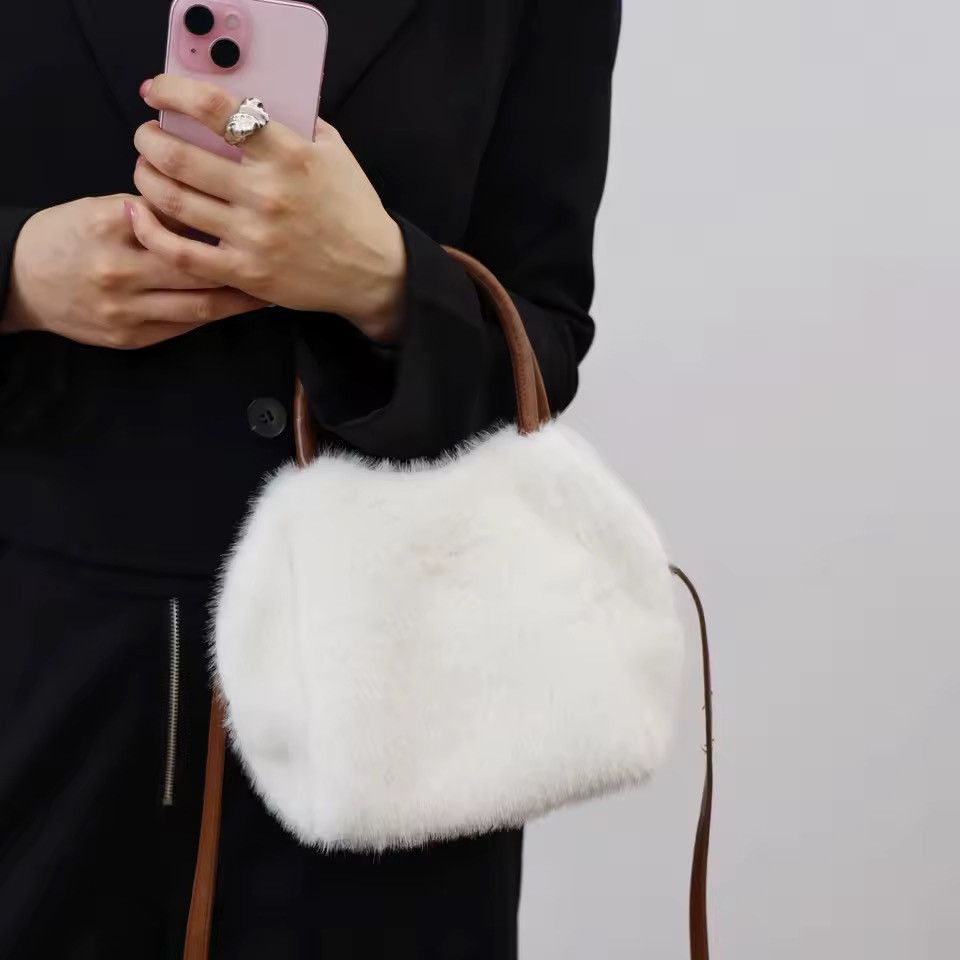 Other Faux Fur Casual Designer Tote Crossbody Mini Bag Size ONE SIZE - 1 Thumbnail