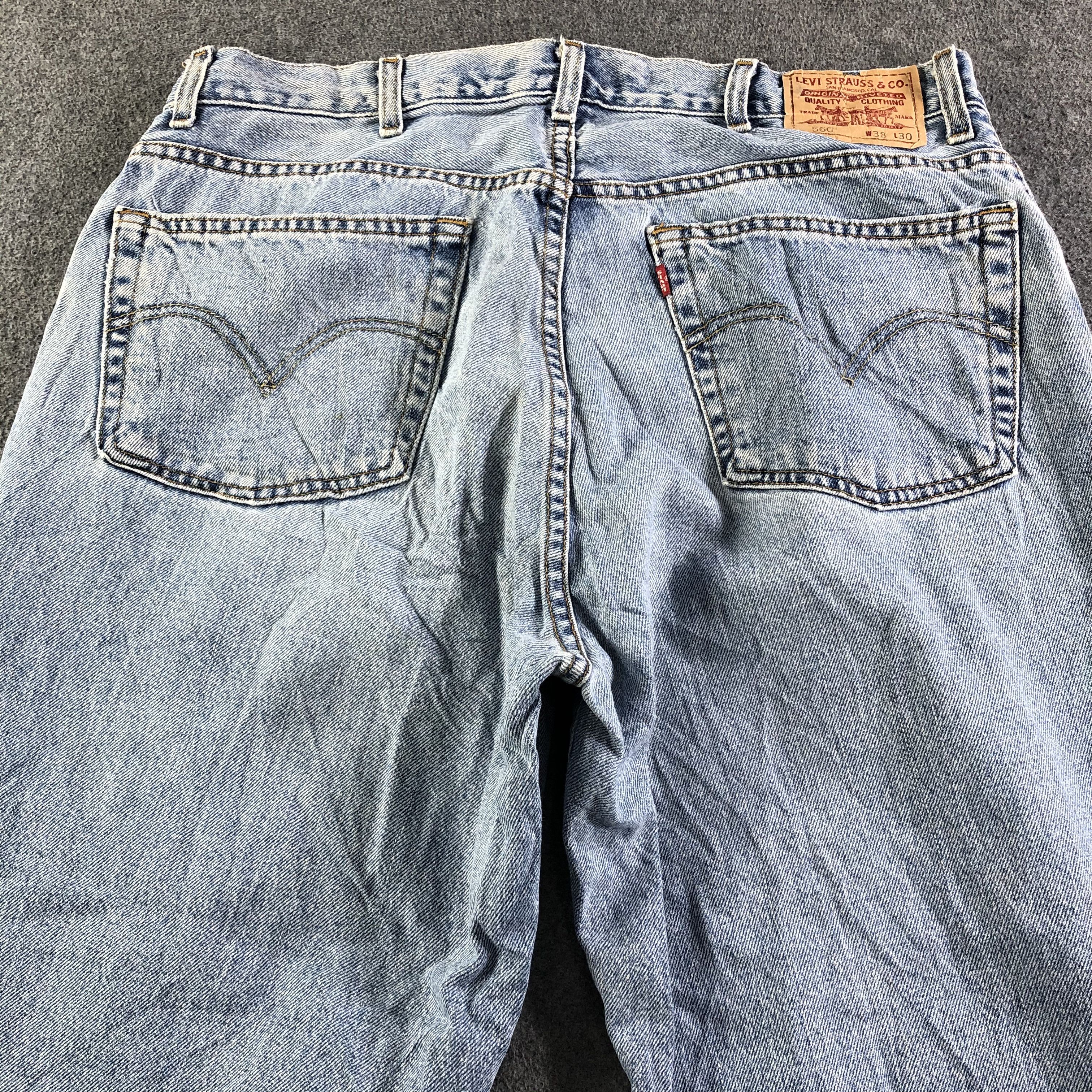 Levi's Vintage Blue Wash Levis 560 Jeans-J3376 Size US 38 / EU 54 - 4 Thumbnail