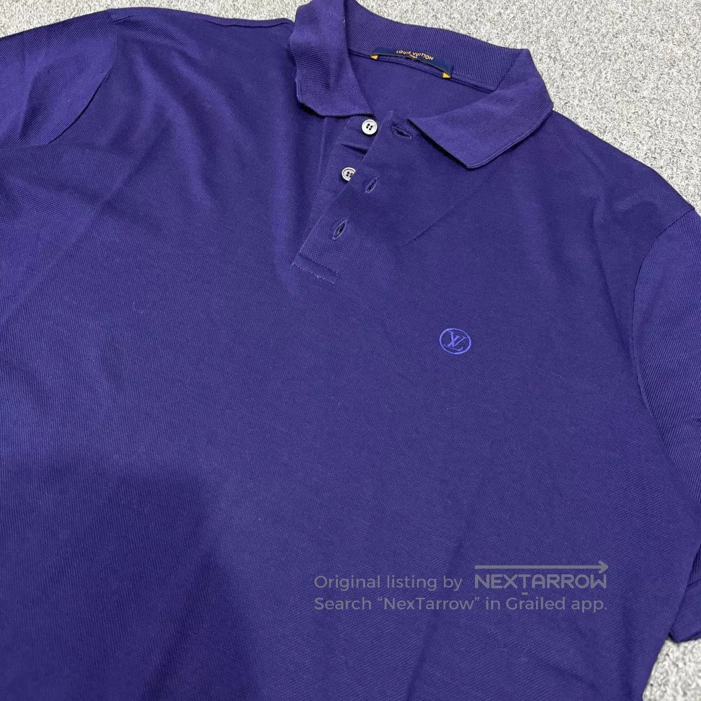 Louis Vuitton Blue Short-Sleeve Polo Shirt XL. Size US XL / EU 56 / 4 - 3 Thumbnail