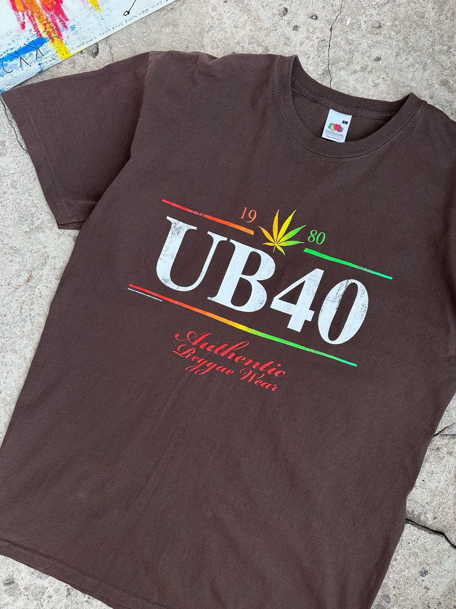 Band Tees UB40 T-Shirt weed marijuana reggae Size US L / EU 52-54 / 3 - 6 Thumbnail