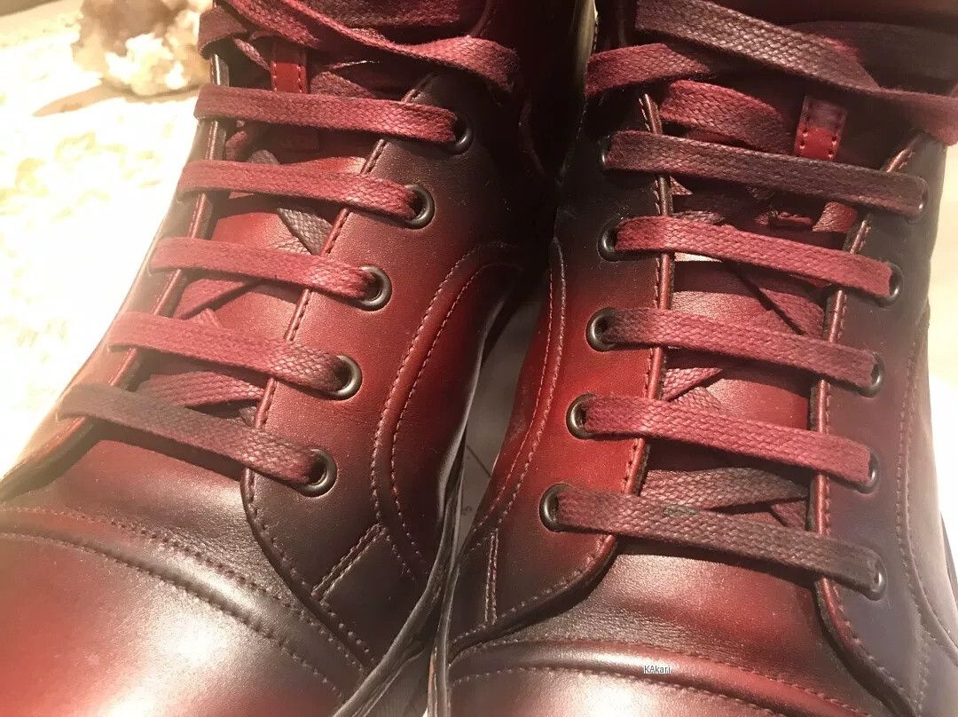 Lanvin Lanvin Red Gradient Mid-Top Sneakers Size US 8 / EU 41 - 3 Thumbnail