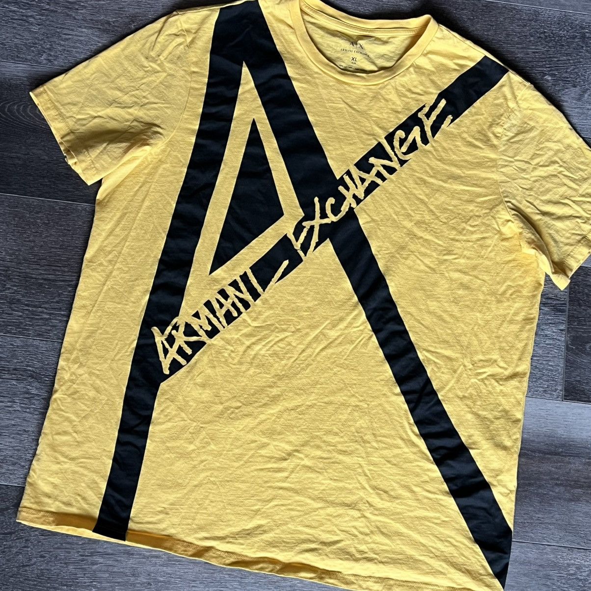Armani Exchange Armani Exchange Big A X Logo Graphic Slim Fit T Shirt Size US XL / EU 56 / 4 - 2 Thumbnail