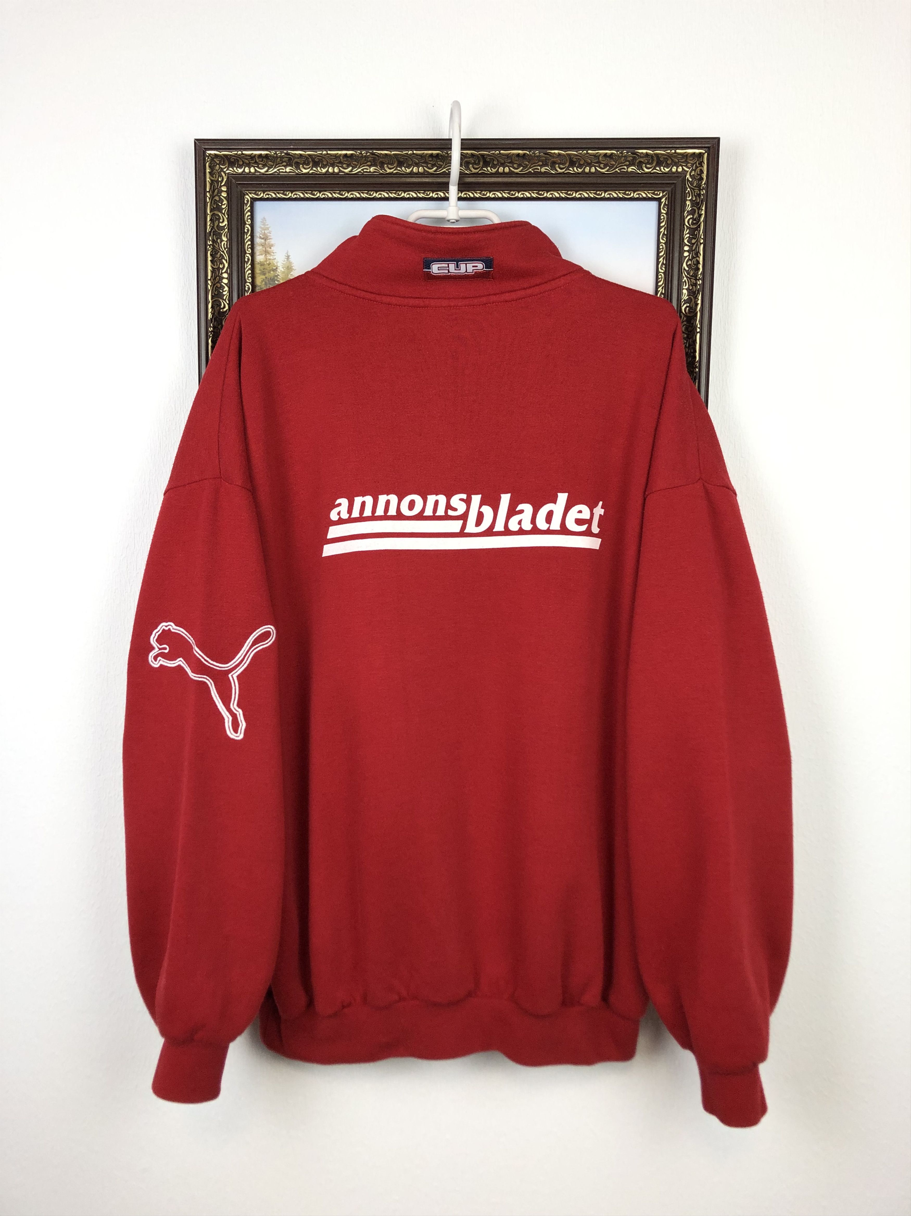 Puma Vintage Sandviken Football Jacket Soccer Track Sweatshirt Size US XL / EU 56 / 4 - 7 Thumbnail