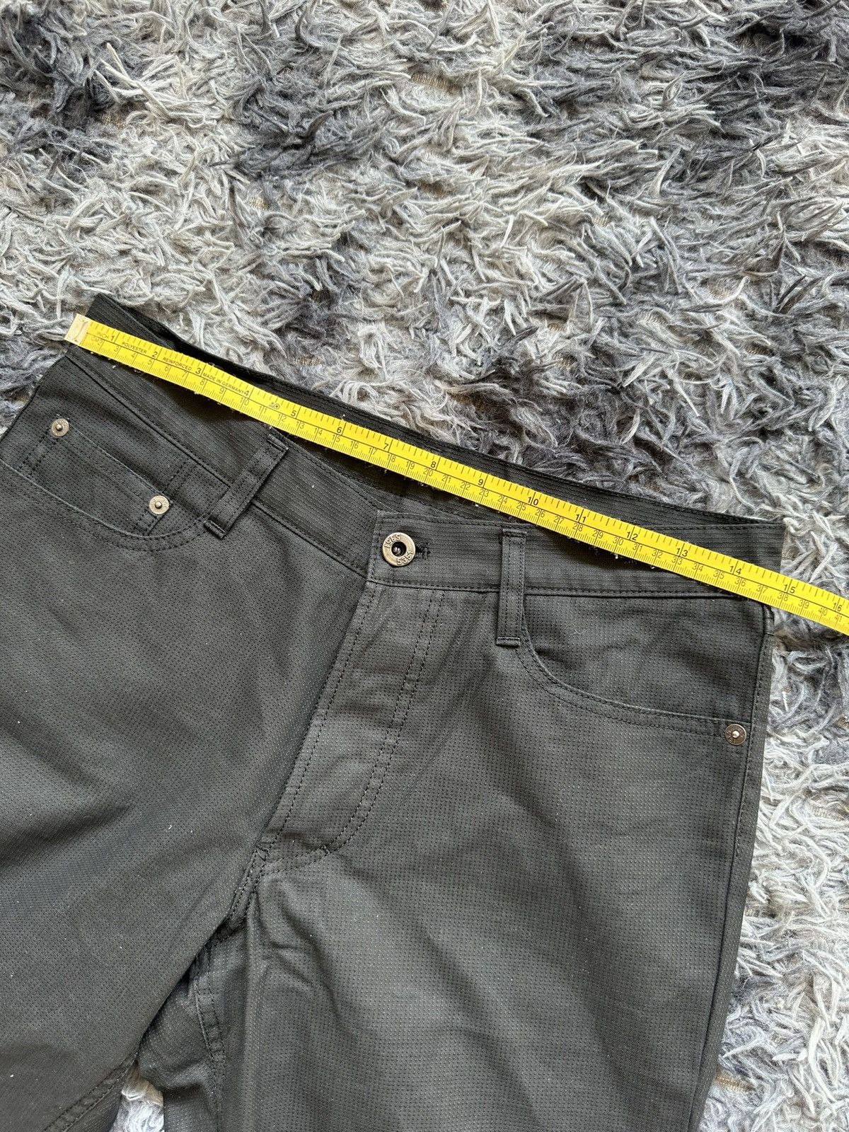 5351 POUR LES HOMMES 90’s 5351 black avantgarde microcord waxed jeans Size US 30 / EU 46 - 19 Thumbnail