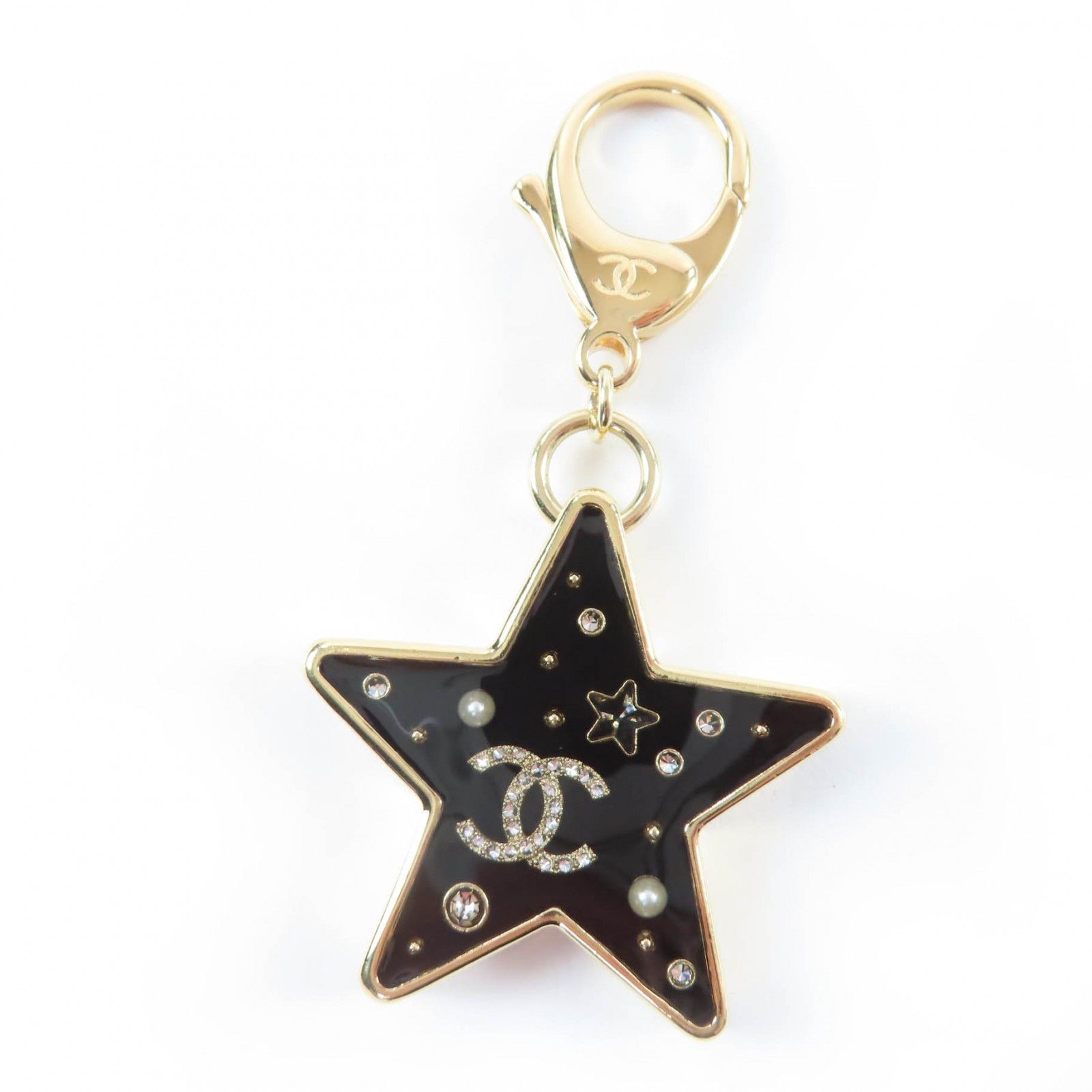 Chanel Chanel CHANEL COCO Mark Star Key Ring Metal Key Chain ABG575 DUTY FREE for USA Size ONE SIZE - 1 Thumbnail