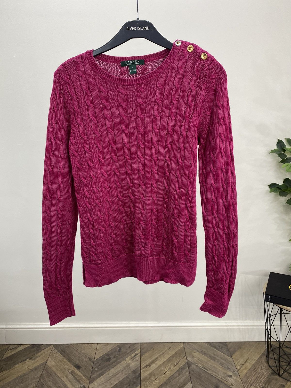 Ralph Lauren Vintage Ralph Lauren Green Label women’s cable knit sweater Size S / US 4 / IT 40 - 3 Thumbnail