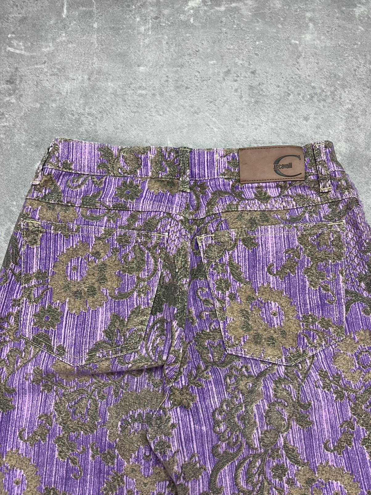 Just Cavalli SS2005 Just Cavalli Mountain Peninsula Purple Pants 26 27 Size 26" / US 2 / IT 38 - 16 Thumbnail