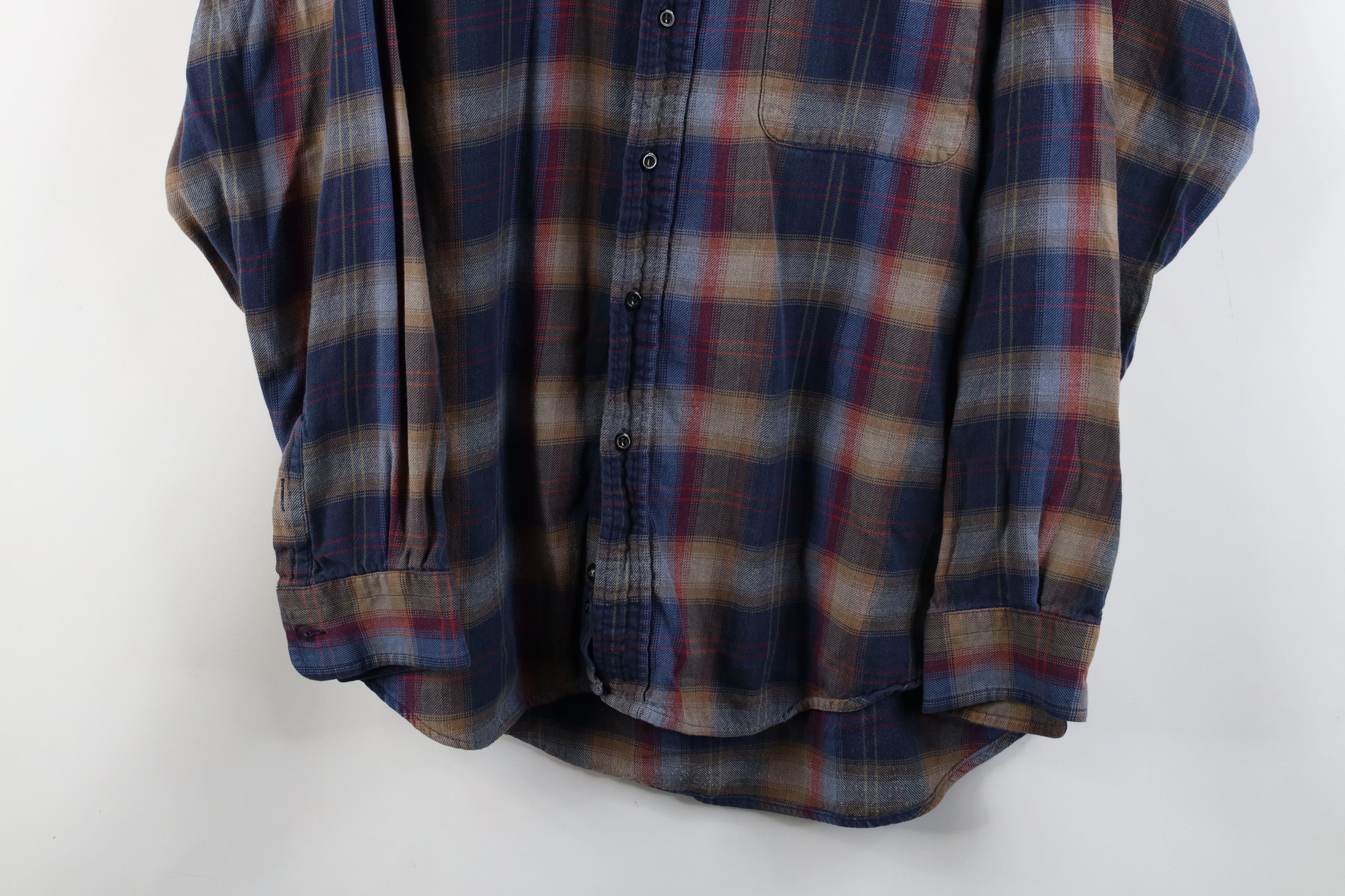 Vintage Vintage 90s Streetwear Rainbow Plaid Flannel Button Shirt Size US M / EU 48-50 / 2 - 3 Thumbnail