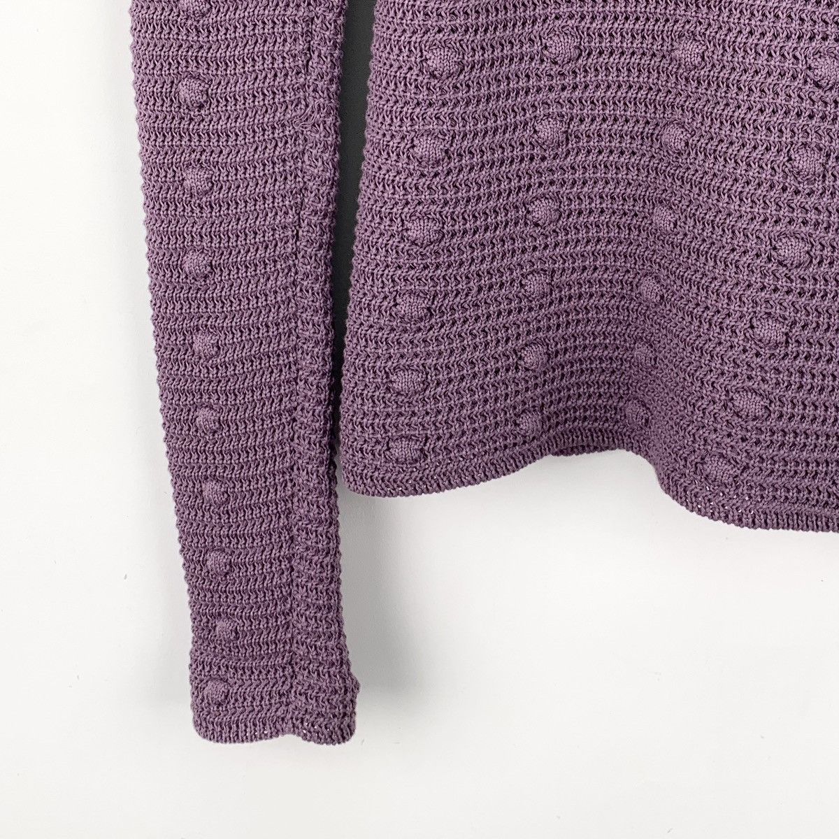 Bottega Veneta Bottega Veneta Taro Purple Long Sleeve Knit Sweater K26WX Size XS / US 0-2 / IT 36-38 - 4 Thumbnail