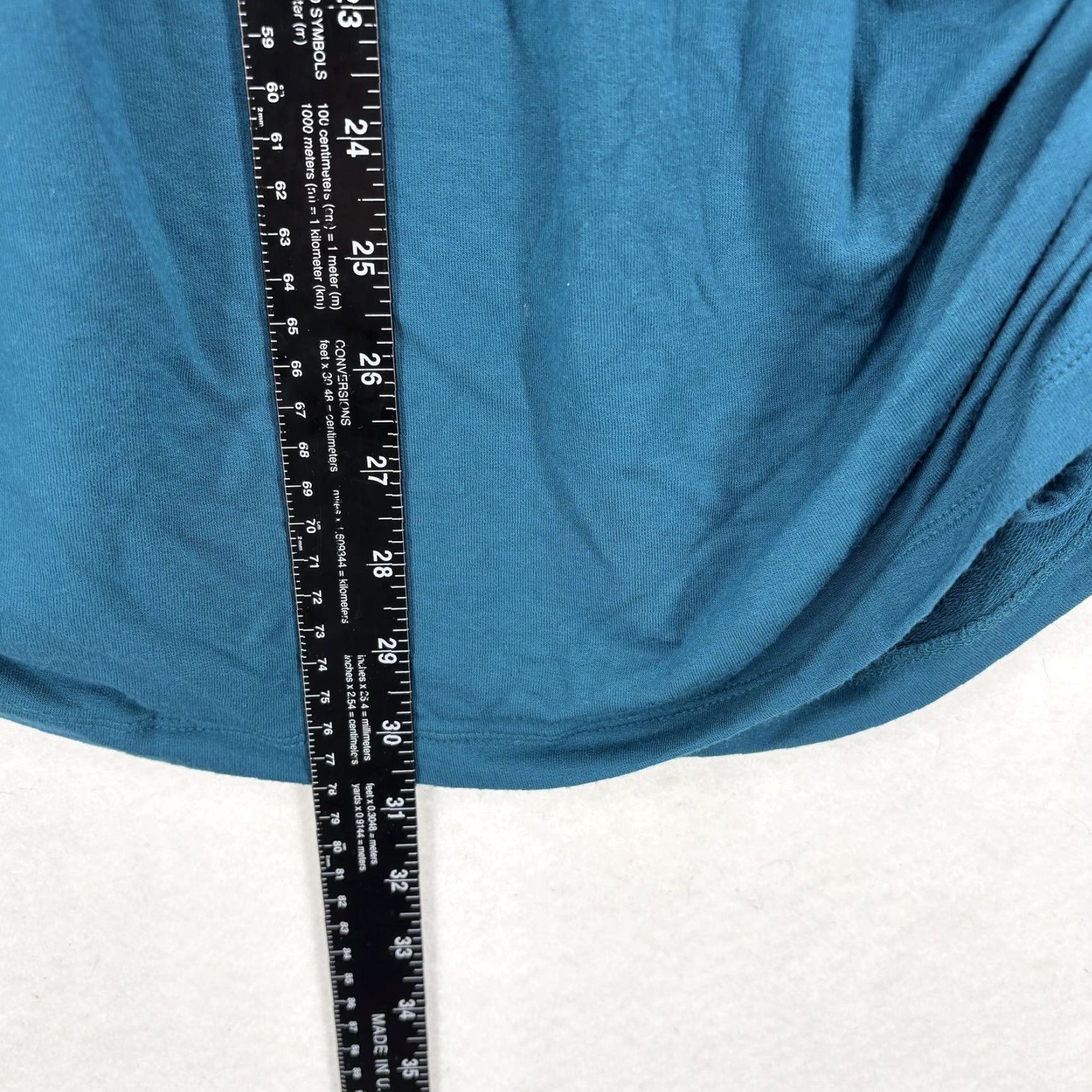 Athleta Athleta Drishti Ruched Sweatshirt Womens Medium Blue Long Sleeve Yoga Gym Travel Size M / US 6-8 / IT 42-44 - 7 Thumbnail