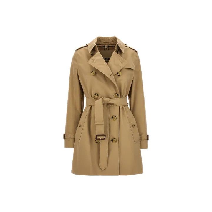 Burberry Burberry Honey Double-Breasted Trench Coat 0079 Size S / US 4 / IT 40 - 1 Thumbnail