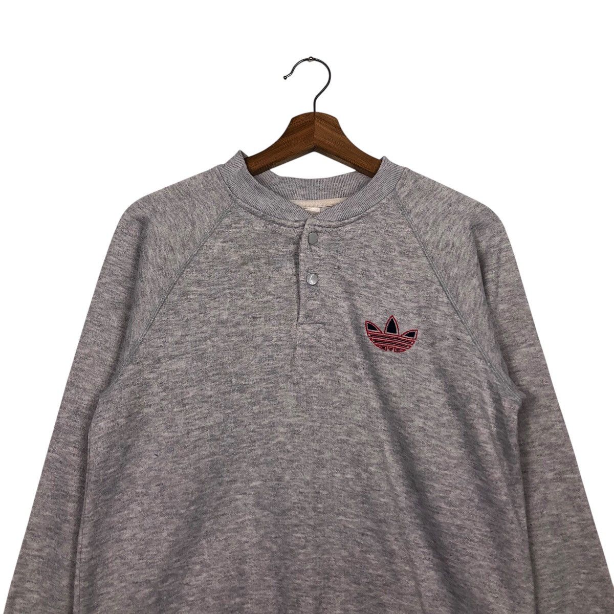 Adidas 📌Vintage Sherpa Sweatshirt Adidas Big Logo Size US M / EU 48-50 / 2 - 4 Thumbnail
