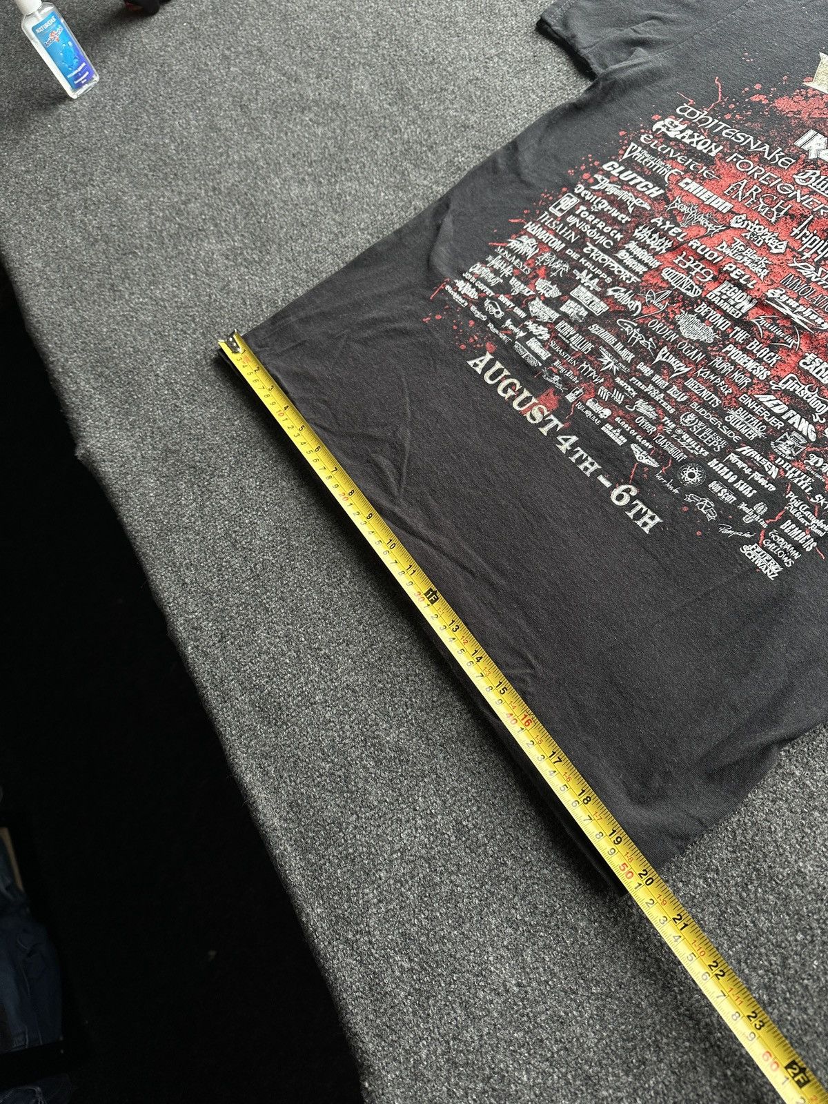 Band Tees 🚨 WACKET 2016 IRON MAIDEN Tee band big logo TOUR FEST Size US M / EU 48-50 / 2 - 16 Thumbnail