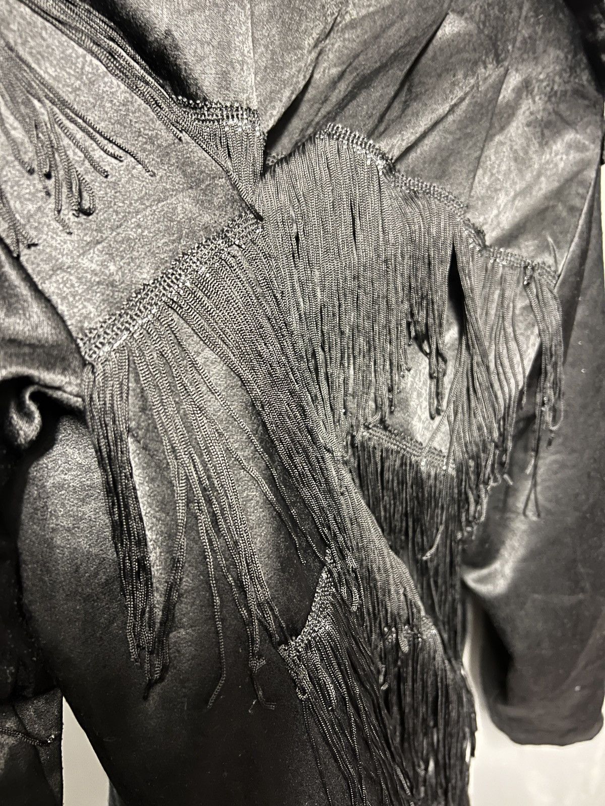 Vintage Japanese fringe silk jacket Size US M / EU 48-50 / 2 - 5 Thumbnail