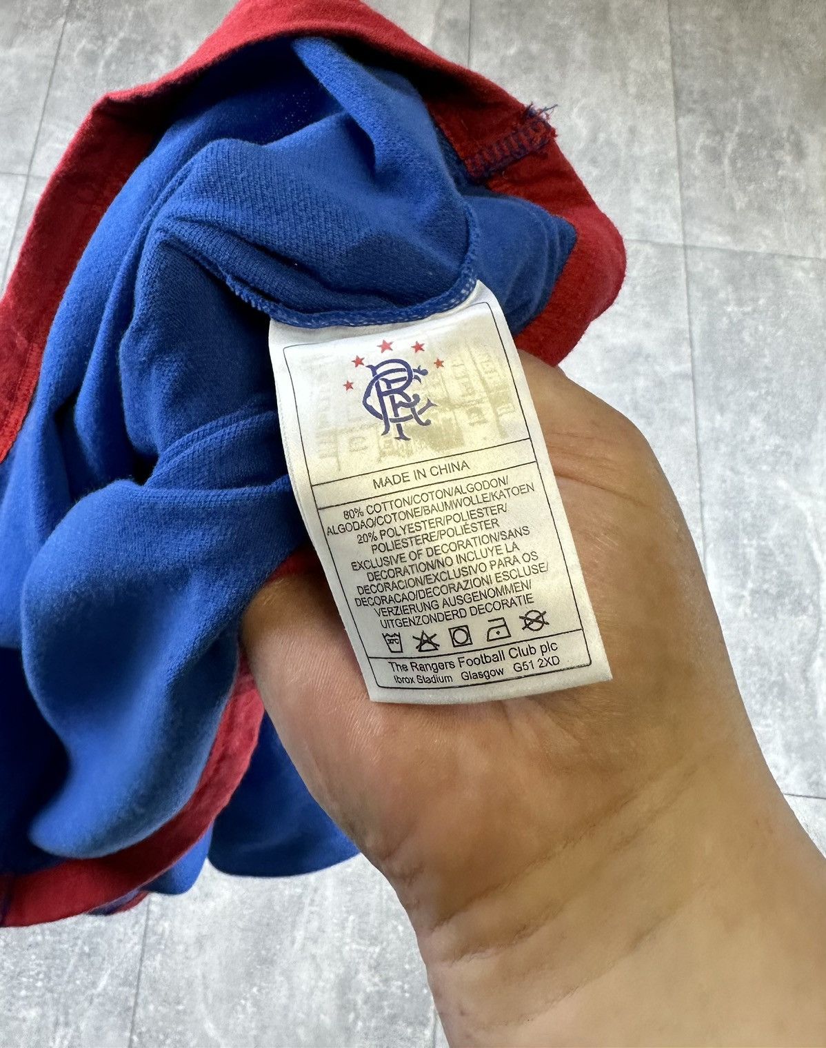 Umbro Rare vintage Umbro Rangers Replica Soccer Jersey Size US L / EU 52-54 / 3 - 9 Thumbnail