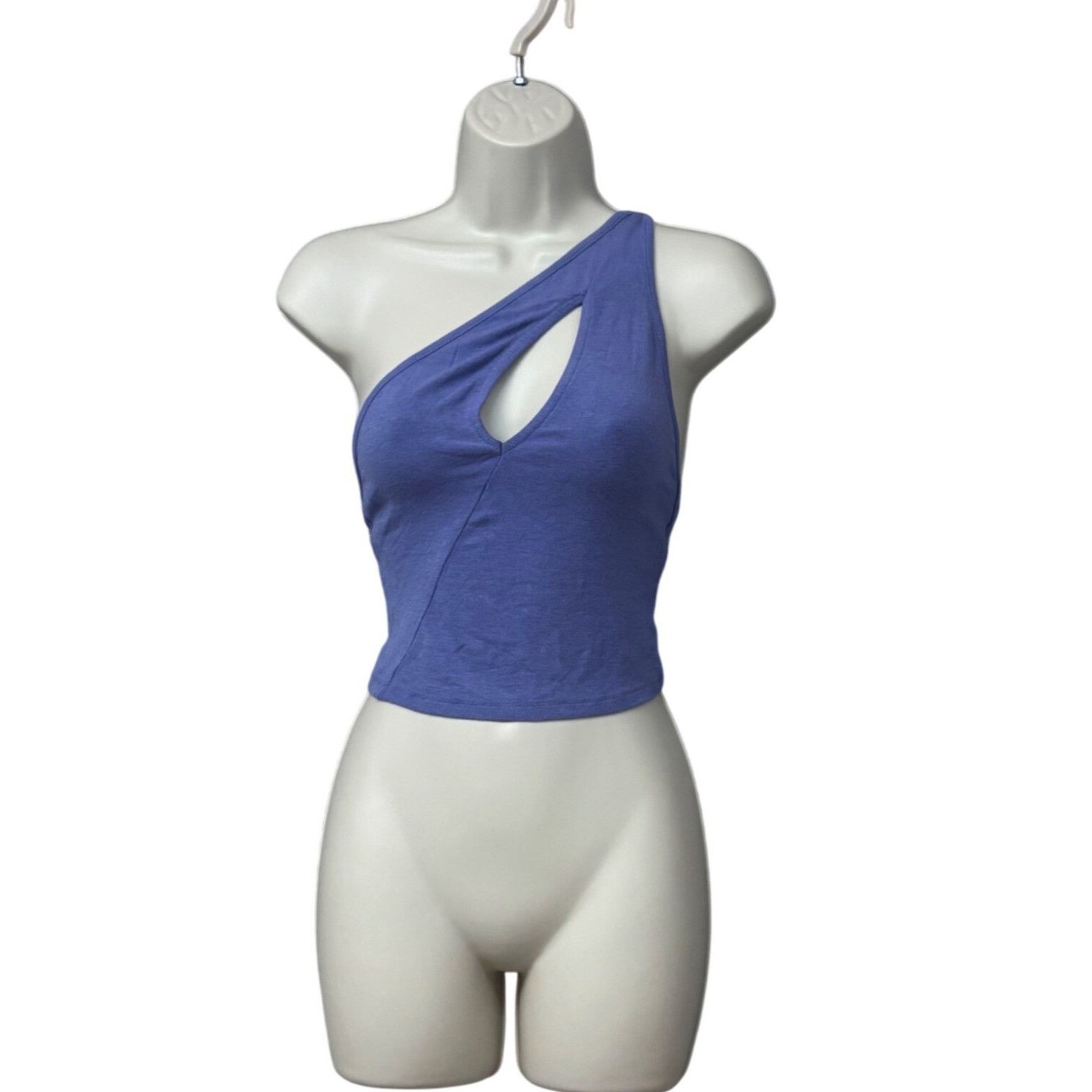 Other We Wore What Women's Cutout One Shoulder Tank, Blue Slate, S Size XS / US 0-2 / IT 36-38 - 2 Thumbnail