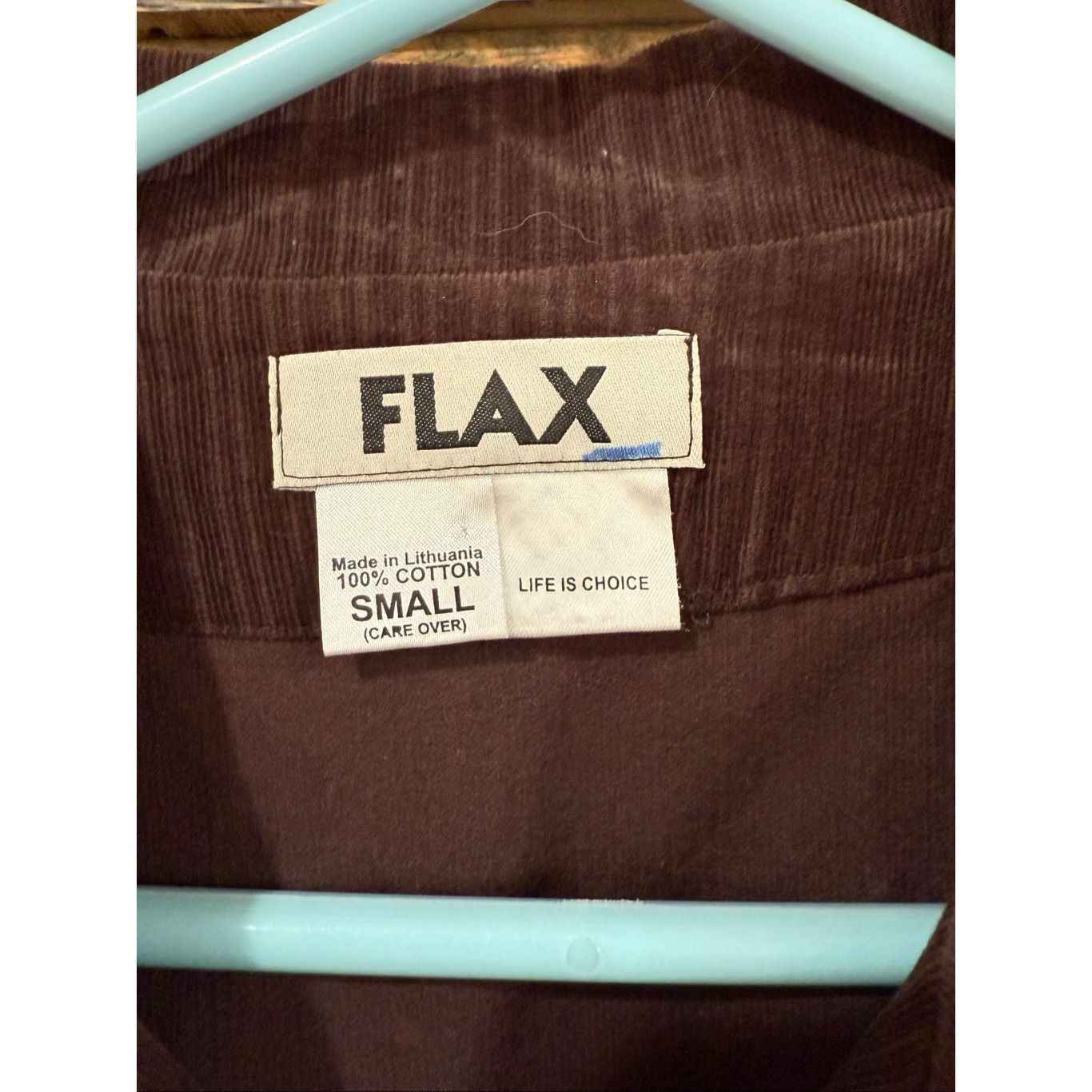 FLAX Flax Corduroy Button Up Blazer Jacket Womens Brown sz Small S Size S / US 4 / IT 40 - 4 Thumbnail