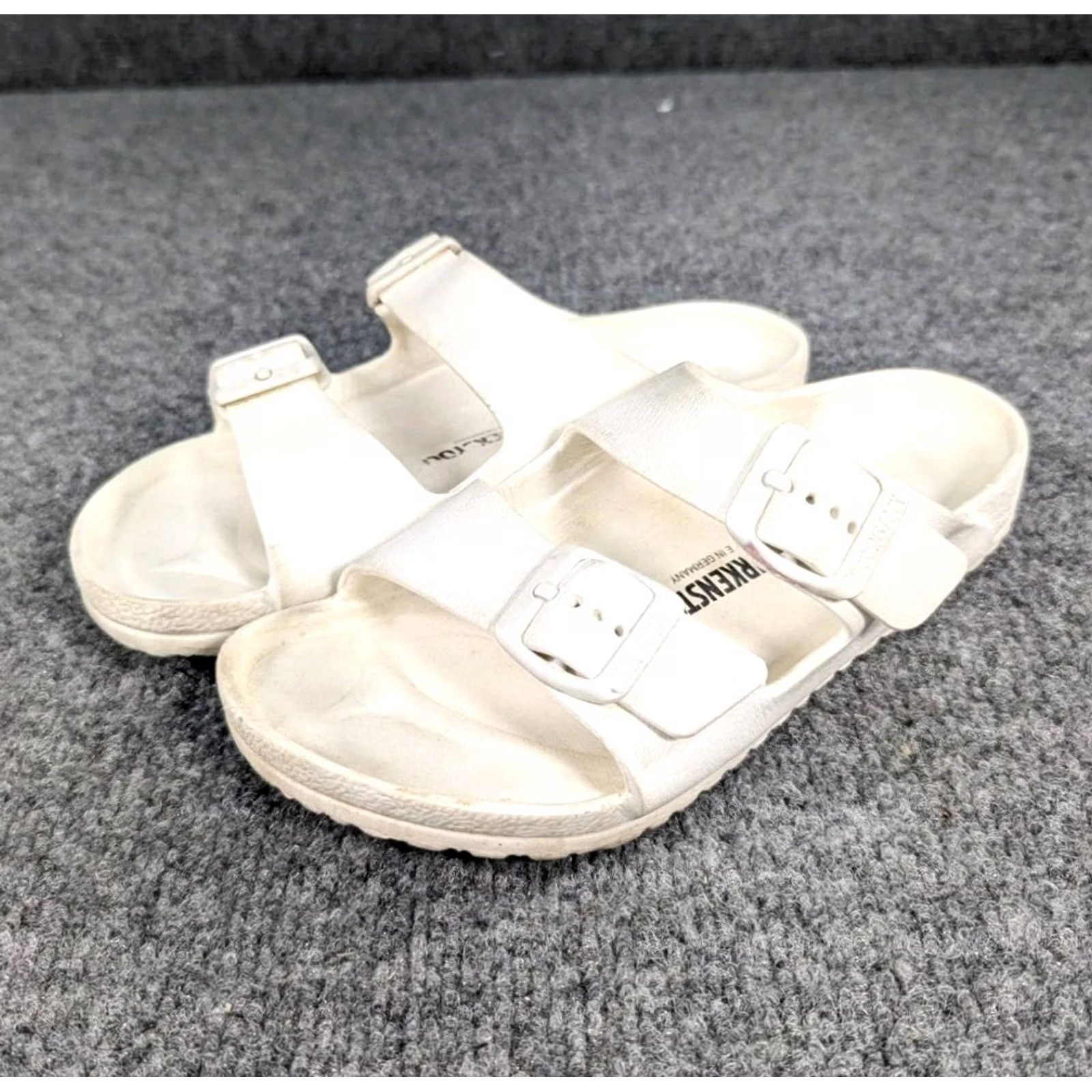 Birkenstock VINTAGE Birkenstock Arizona Eva White Sandal Unisex Men 3.5 (34) Sandal Buckle Eva M White Arizona Birkenstock Sandal 3.5 (34) Mens Womens Size ONE SIZE - 2 Thumbnail