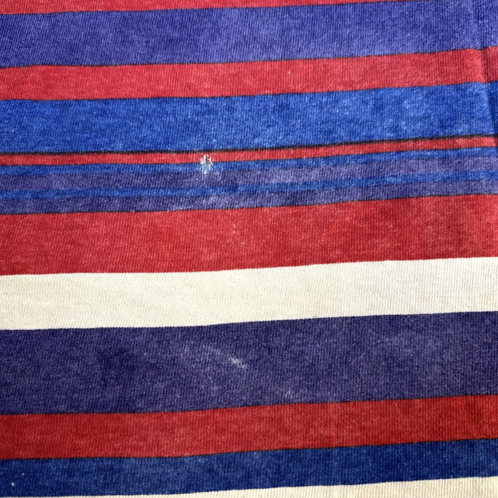 Vintage VINTAGE Unionbay Striped Shirt USA Made Embroidered Logo Tee XL Men’s Red Blue Size US XL / EU 56 / 4 - 7 Thumbnail