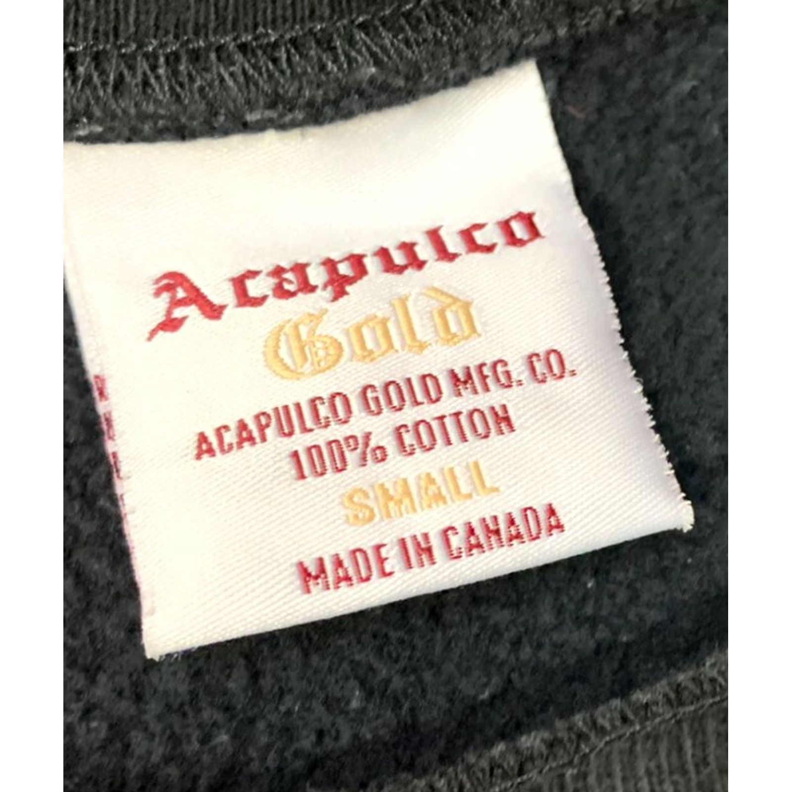 Vintage Acapulco Gold Mens Black Crewneck Sweatshirt Small Extra Large Size US S / EU 44-46 / 1 - 5 Thumbnail