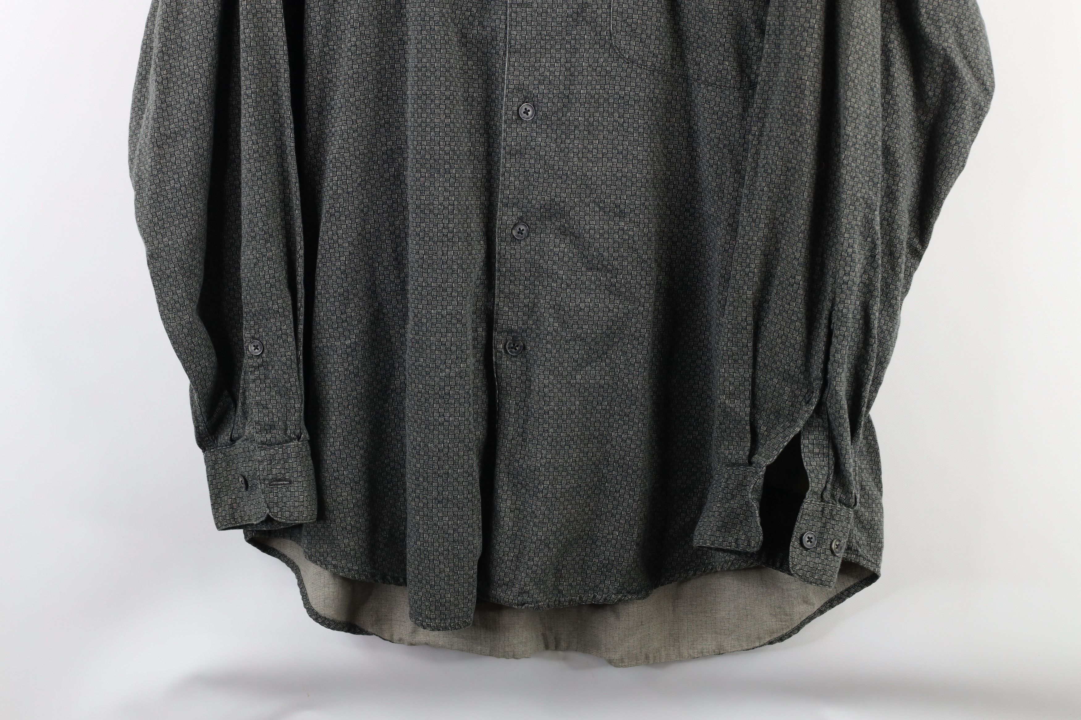 Vintage Vintage 90s Streetwear Blend Collared Button Shirt Green Size US M / EU 48-50 / 2 - 3 Thumbnail