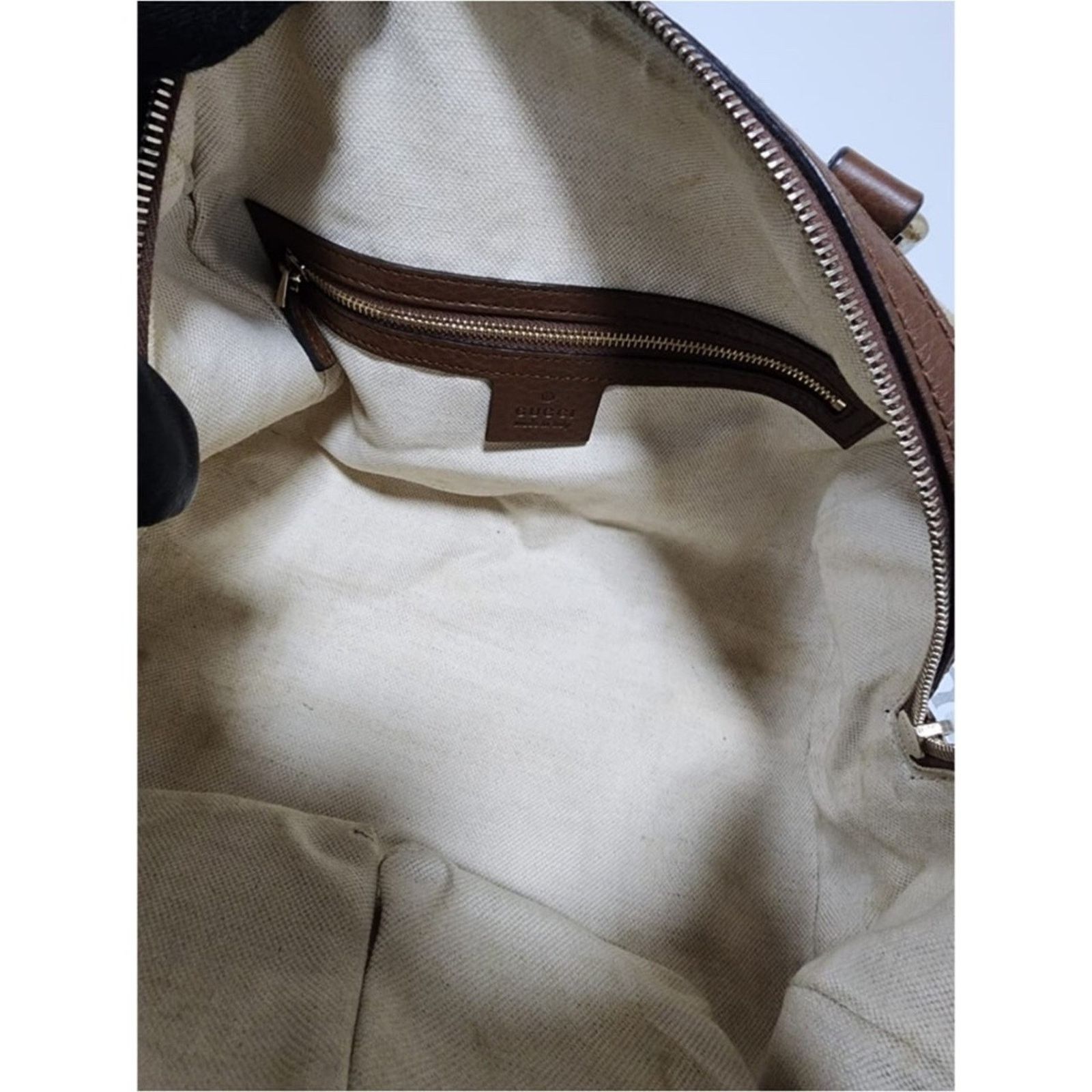 Gucci Authentic Gucci GG Canvas Top Handle Bag Brown/Beige Size ONE SIZE - 10 Thumbnail