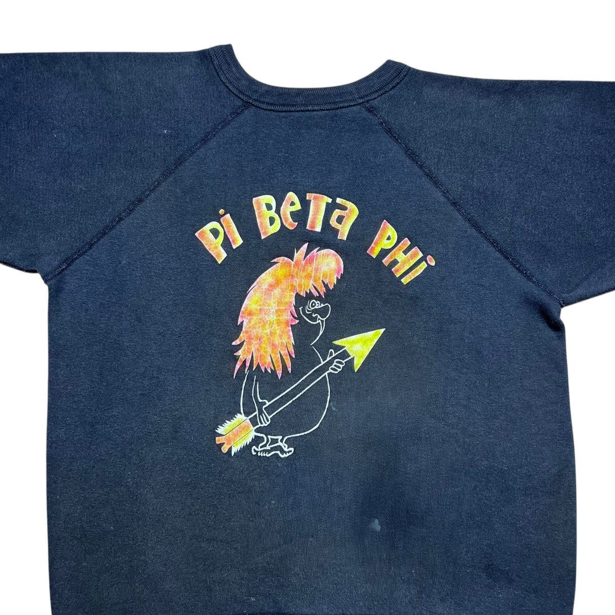 NCAA 50s Pi Beta Phi Monmouth Flock Print Black Sweatshirt Size US L / EU 52-54 / 3 - 4 Thumbnail