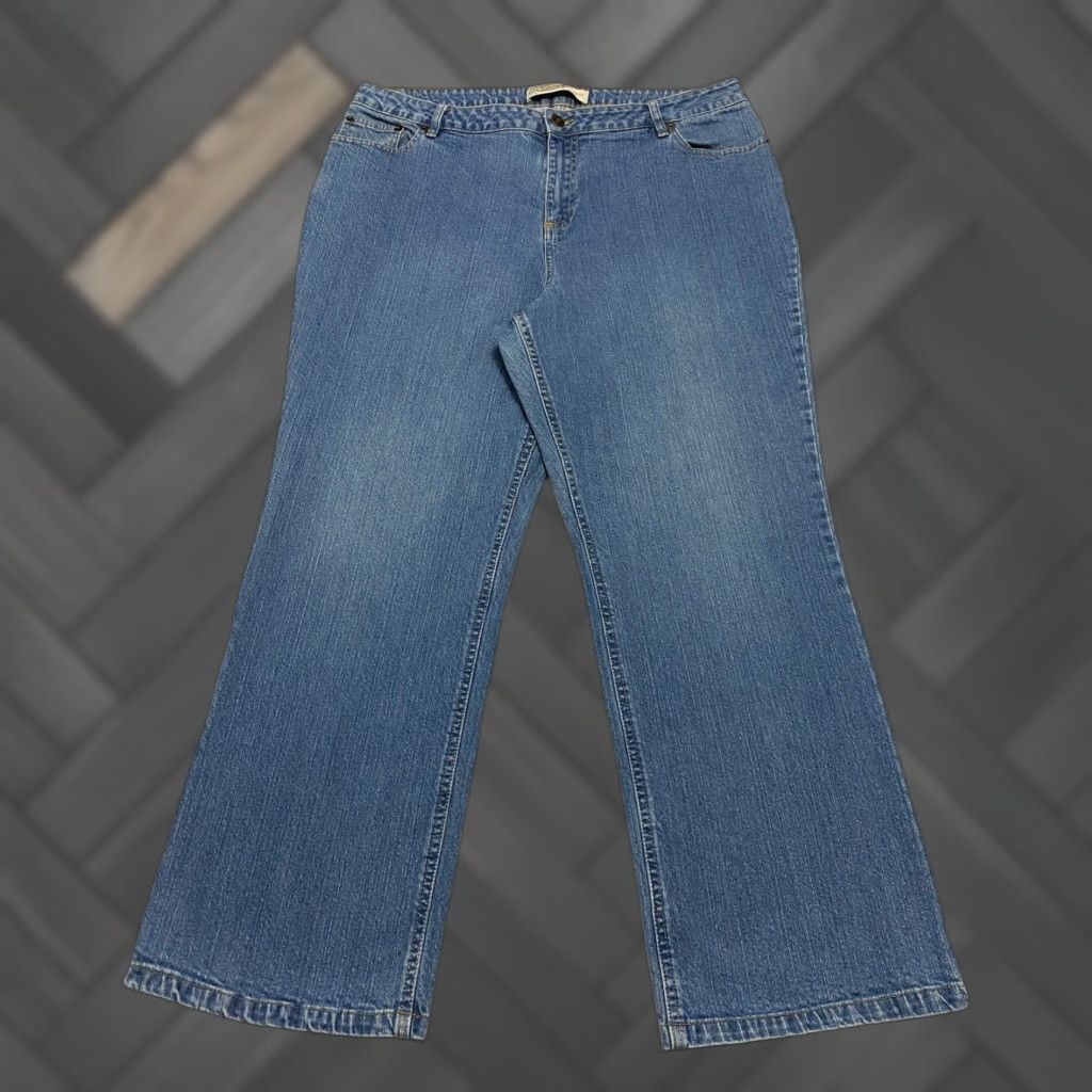Route 66 VINTAGE Route 66 Bootcut Jeans Women's Plus Size 18 Short Blue 36x27 Casual Denim Pockets Comfort Size 40" / US 18 - 1 Thumbnail