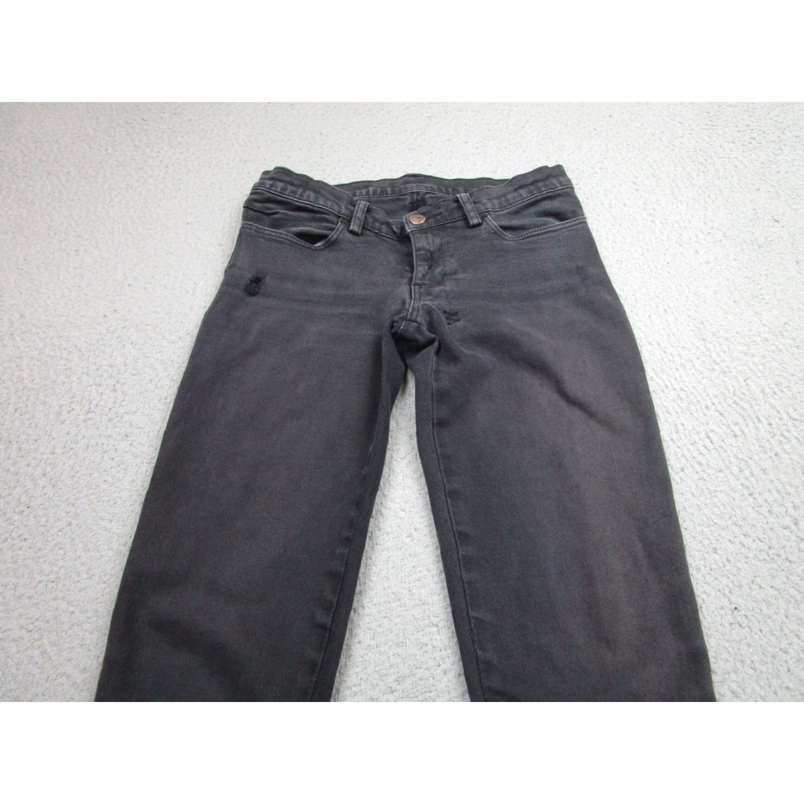 Ksubi Ksubi Jeans Womens 8 Black Skinny Distressed Zip Hem Stretch Denim Australia Size 30" / US 8 / IT 44 - 4 Thumbnail