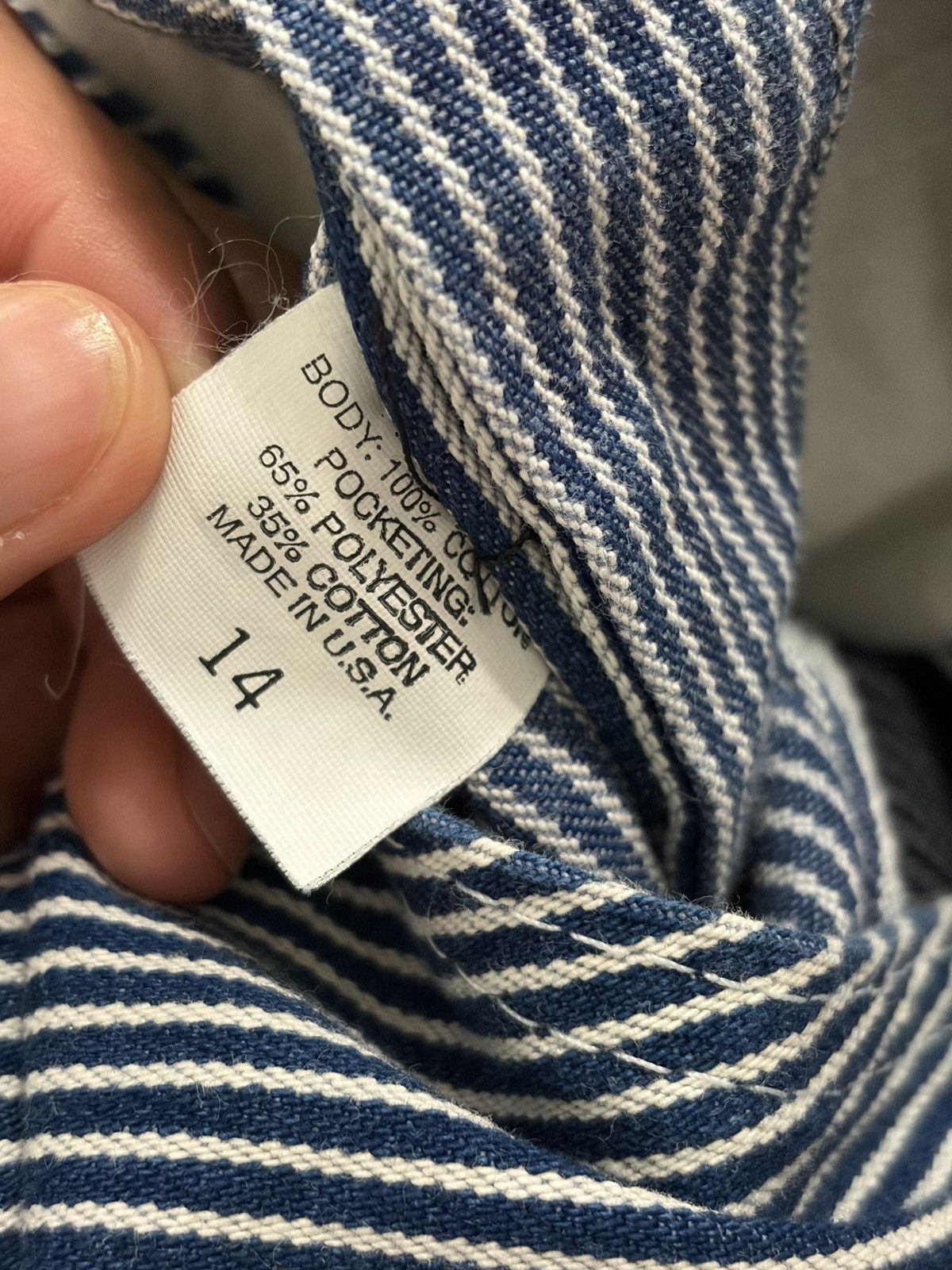 Pointer POINTER BRAND Hickory Striped Blue Women's Denim Overalls Size 28" / US 6 / IT 42 - 8 Thumbnail