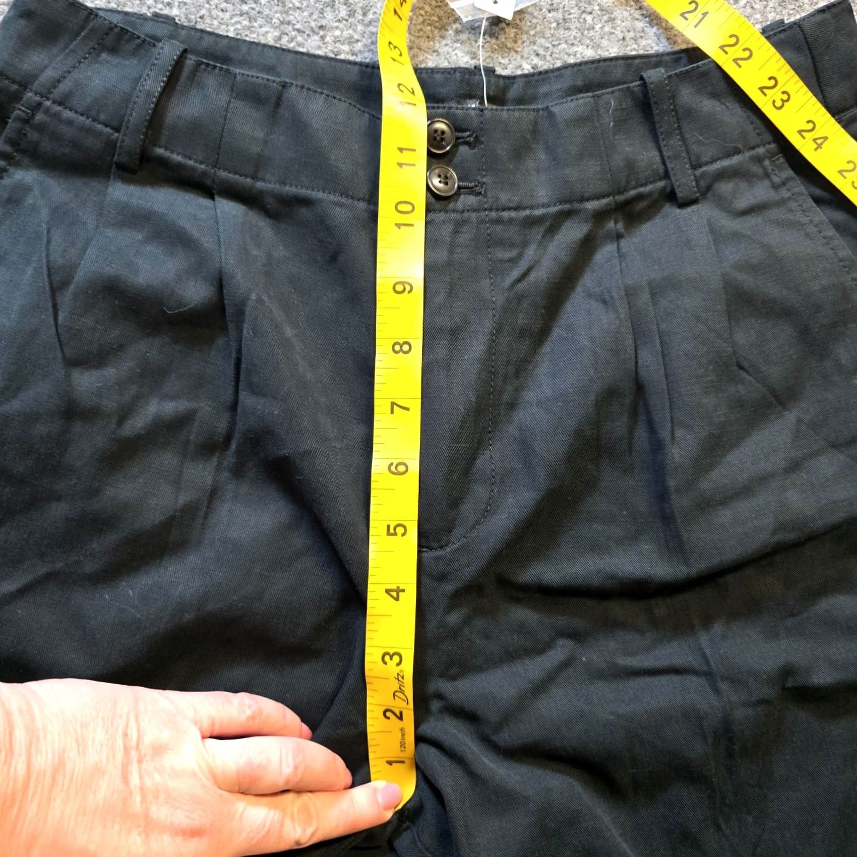 Madewell Madewell Pants Womens Size 6 Petite Black Harlow Wide Leg Drapey Twill Capsule Size 28" / US 6 / IT 42 - 7 Thumbnail