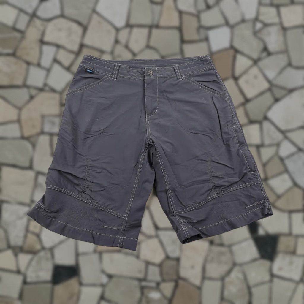 Vintage Kuhl Shorts Mens 34 Gray Nylon Spandex Stretch Hiking Cargo Trail Performance Size US 34 / EU 50 - 1 Thumbnail