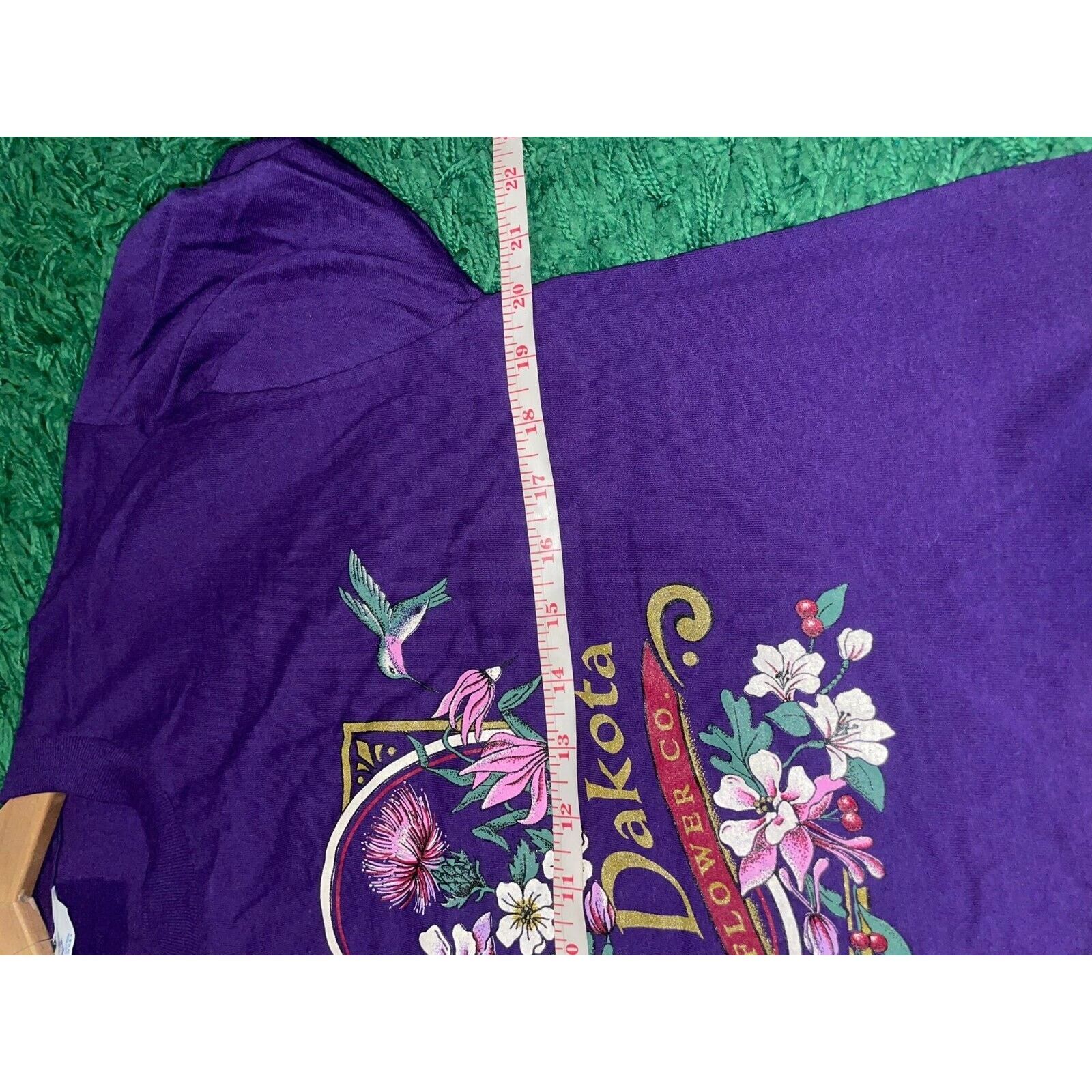 Jerzees Vintage North Dakota Shirt Wildflower Flower Tee 90s VTG M Size US M / EU 48-50 / 2 - 8 Thumbnail