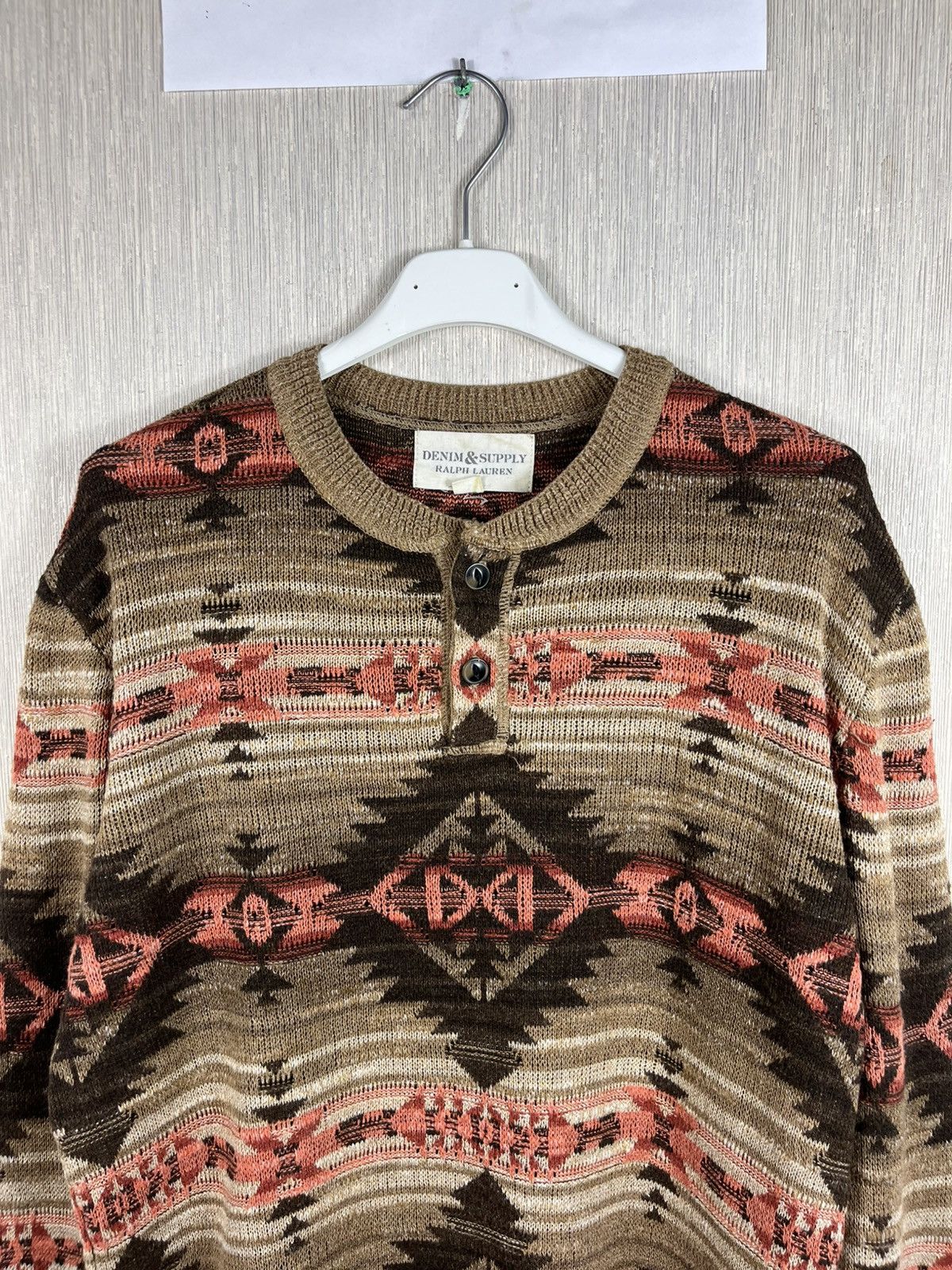 Denim & Supply Ralph Lauren × Ralph Lauren Vintage Ralph Lauren Aztec Navajo native patterned sweater Size US M / EU 48-50 / 2 - 3 Thumbnail
