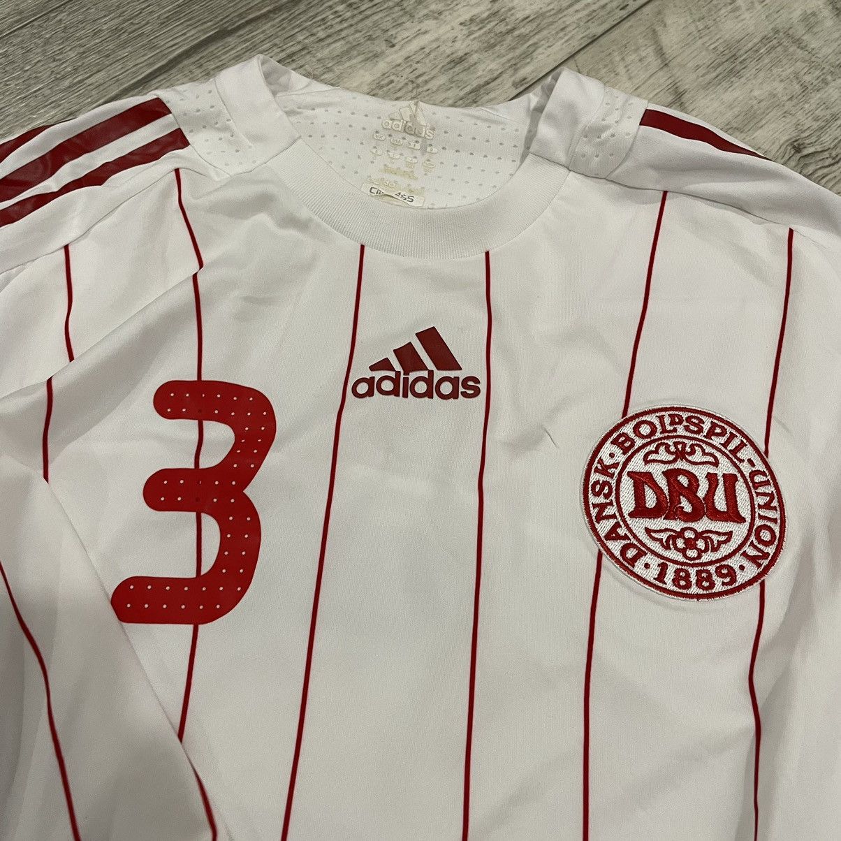 Pro Player Rare PRO Denmark DANSK 2007 Shirt Adidas longsleeve Jersey 3 Size US L / EU 52-54 / 3 - 4 Thumbnail