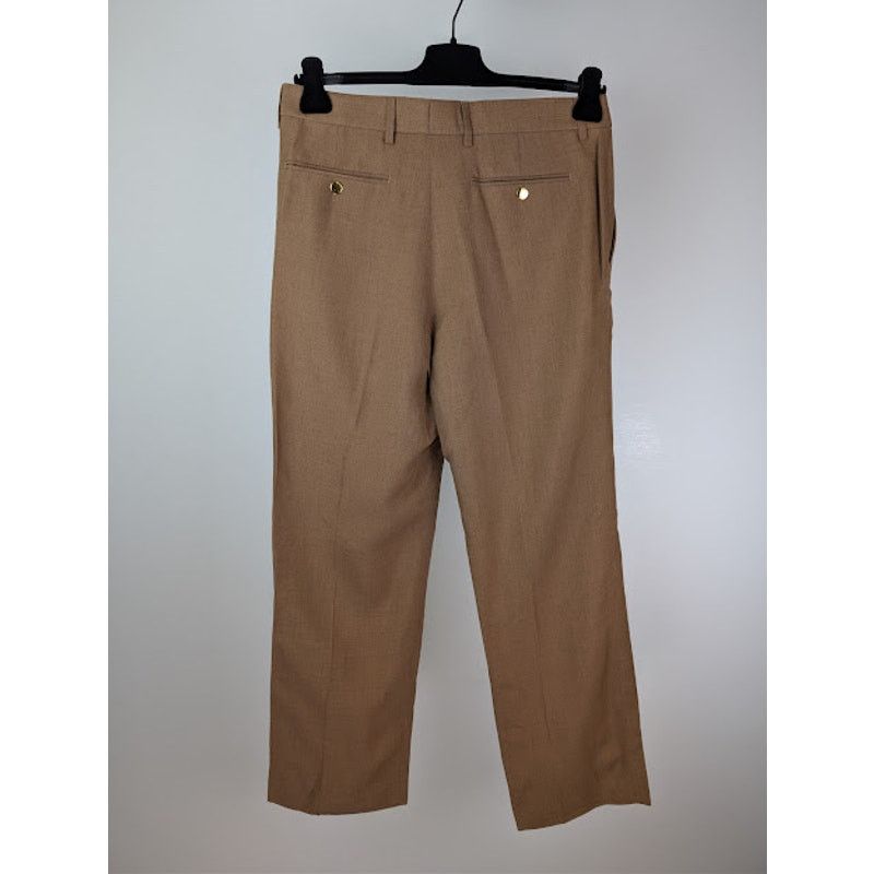 Gucci o1rshd1 Tailored Crepe Trousers Pant in Brown / Camel Size US 32 / EU 48 - 10 Thumbnail