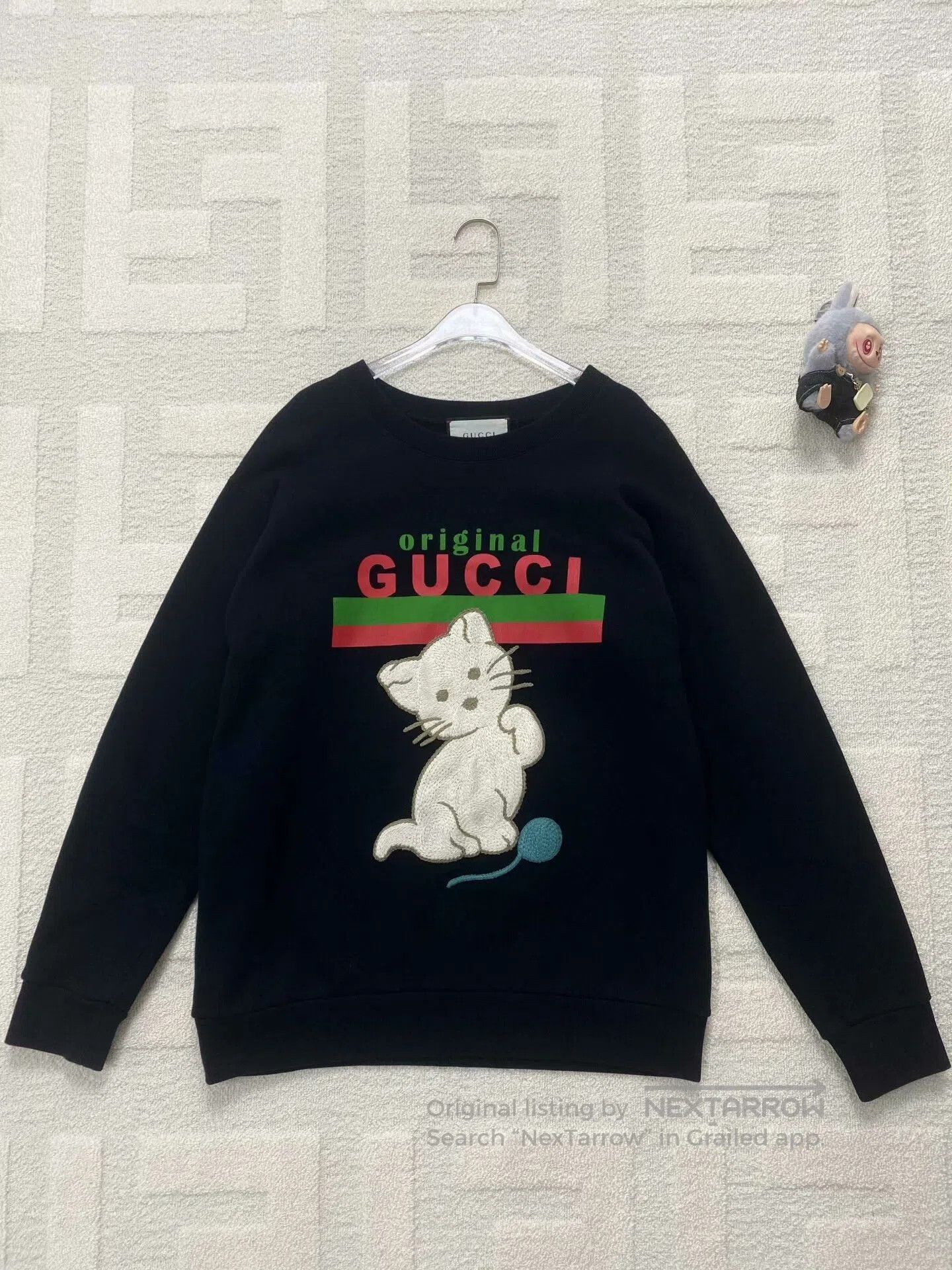 Gucci Gucci Black Cat Graphic Logo Sweatshirt. Size M / US 6-8 / IT 42-44 - 1 Thumbnail