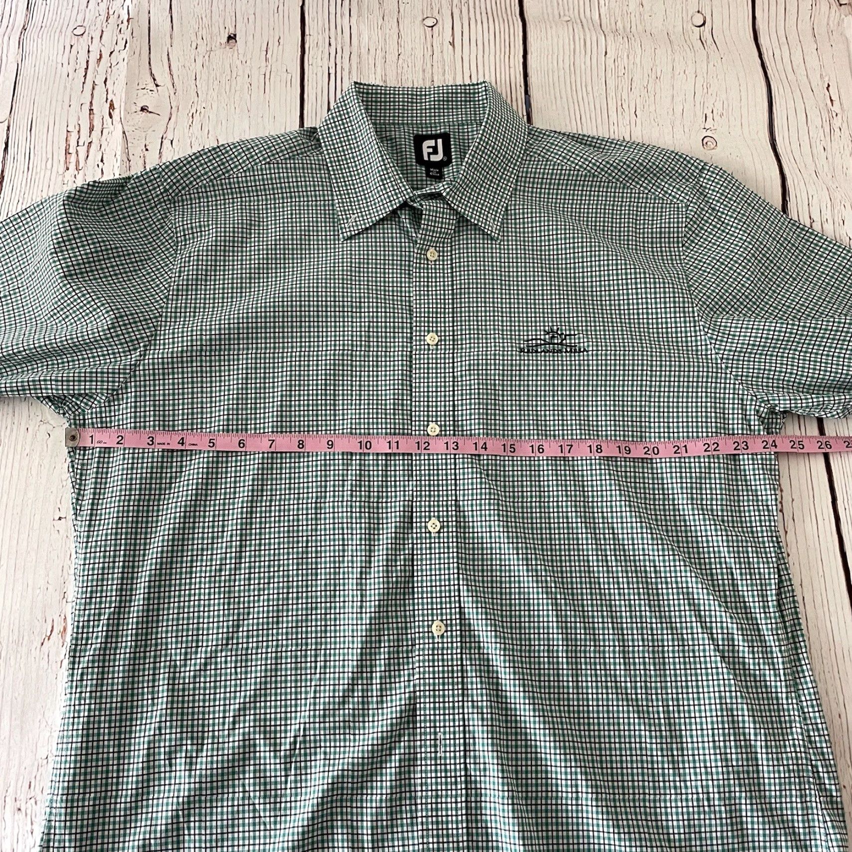 Footjoy VINTAGE FootJoy Plaid Green Shirt Button-Front Long Sleeve Men's XL Size US XL / EU 56 / 4 - 5 Thumbnail
