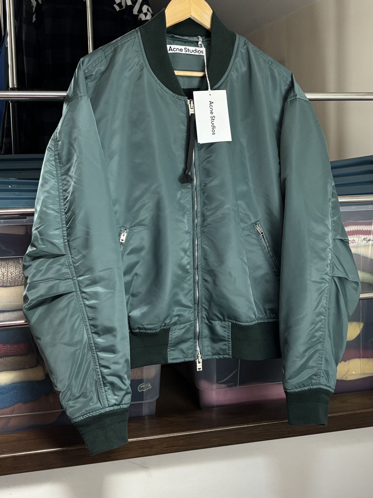 Acne Studios Acne Studios x HFD Rare Boxy Bomber Jacket Grail Designer Size US S / EU 44-46 / 1 - 2 Thumbnail