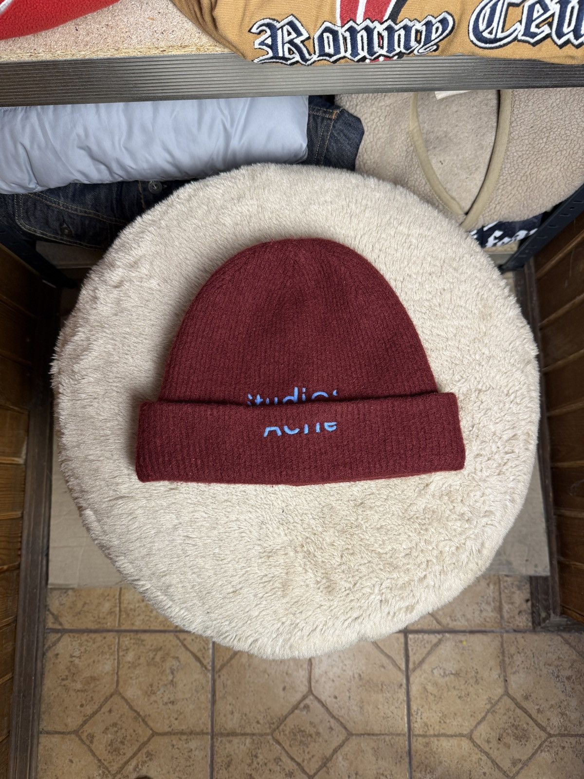 Acne Studios Acne studios double logo wool beanie hat Size ONE SIZE - 1 Thumbnail
