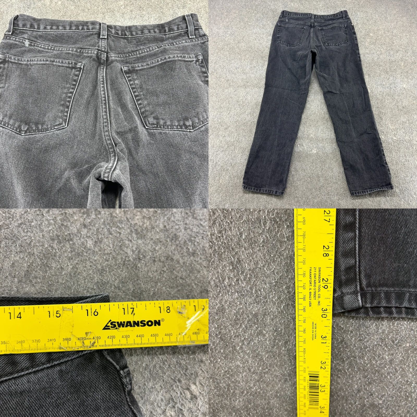 Guess GUESS Jeans Mens 34x34 Black Relaxed Straight Dark Wash Cotton Denim 90s Casual Womens? Mens Size US 34 / EU 50 - 8 Thumbnail